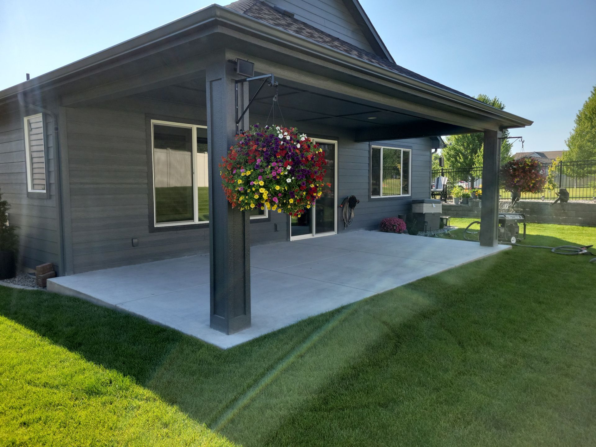 Patio Transformation using Battleship Hybrid by Croc Coatings, LLC