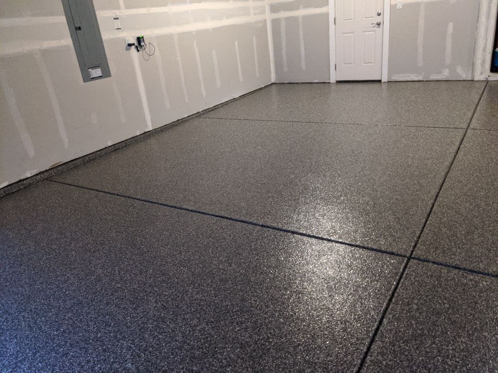 Garage Transformation using Silver Creek by Croc Coatings, LLC