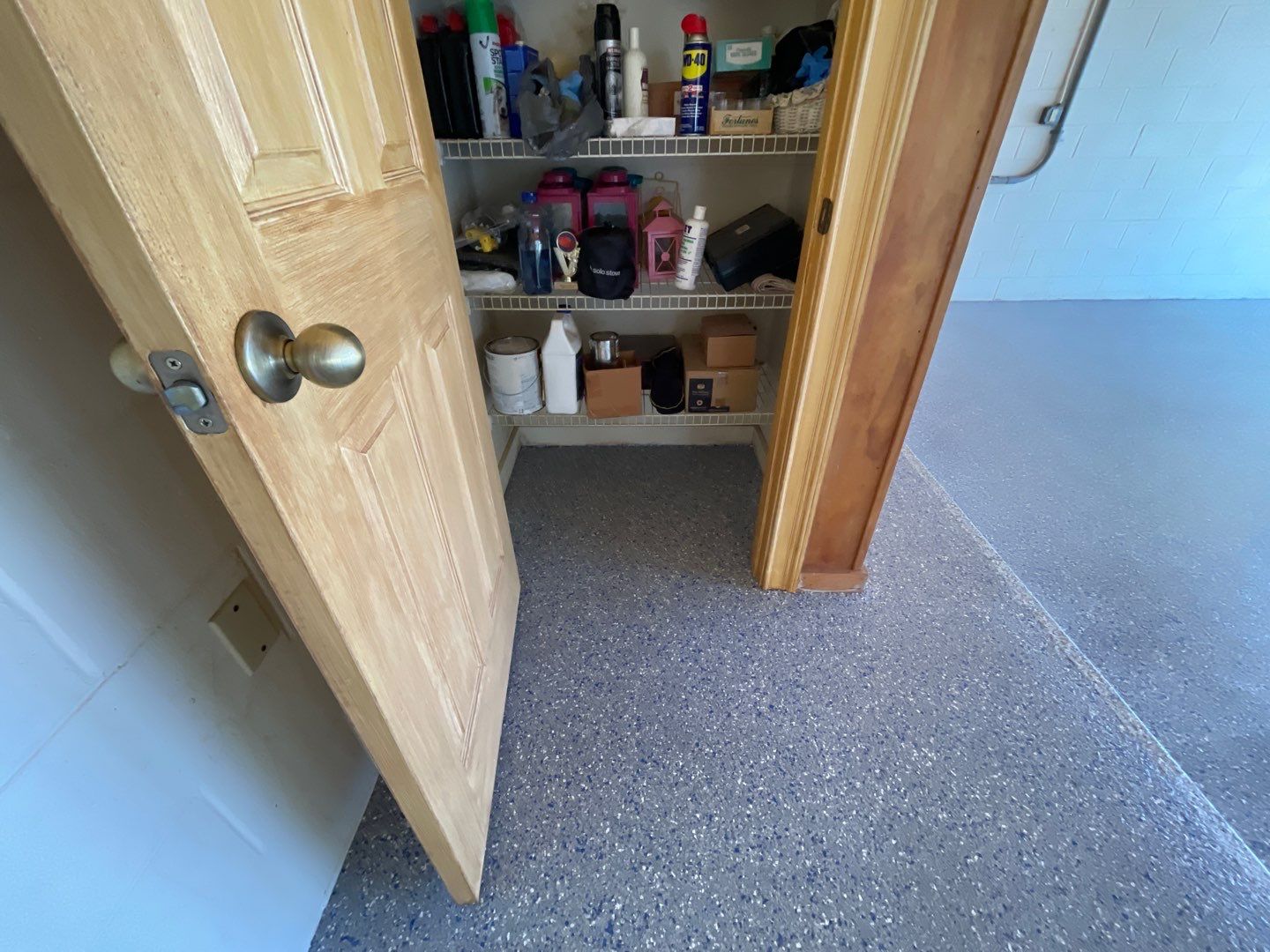 Garages Project in Micanopy, FL in Custom Color by Cross Creek Concrete Coatings