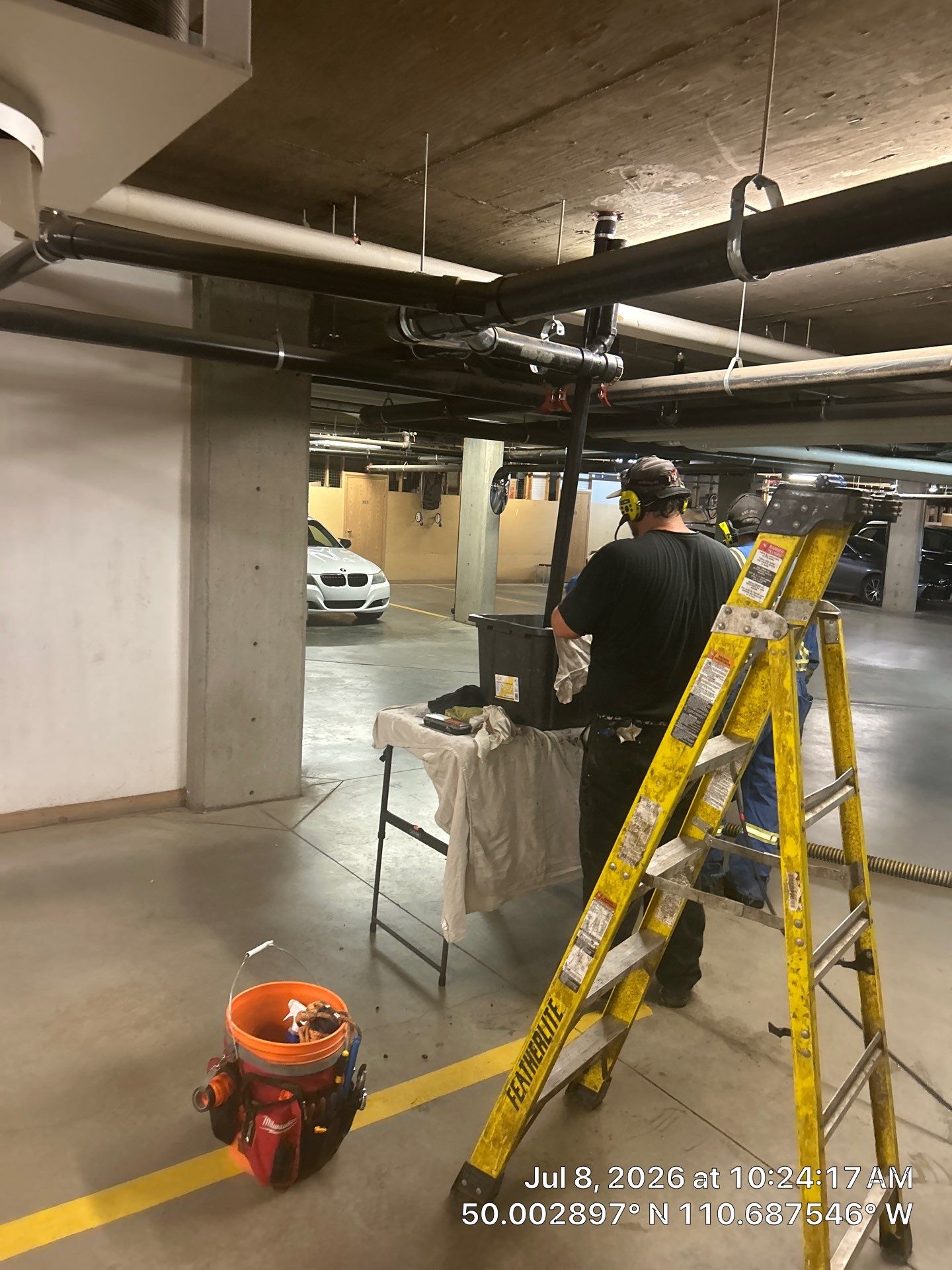 Multi-Story Condo Drain Line Cleaning and Stack Flushing in Medicine Hat by Septic Medic Inc.