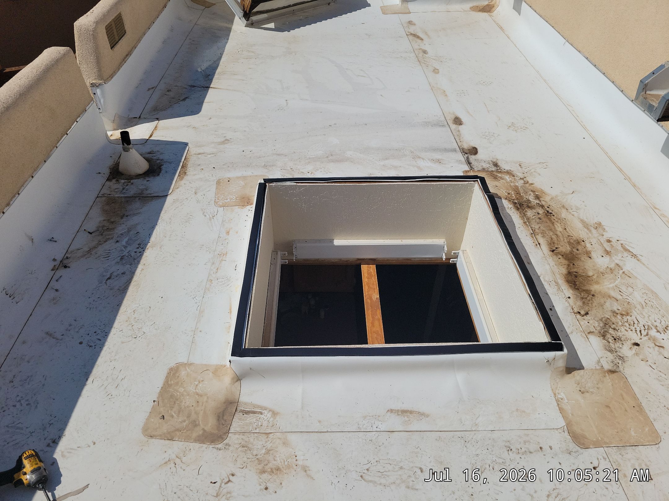 Low-e Glass Skylight Installation in Rio Rancho by Doyle Roof Masters Inc