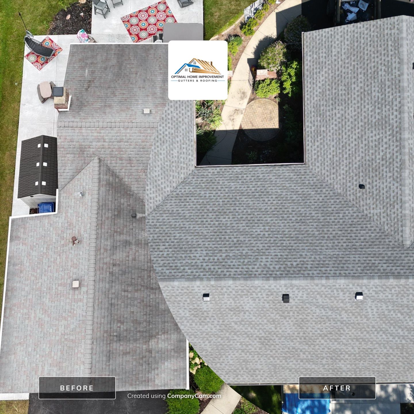 Roof and gutters replacement by Optimal Home Improvement 