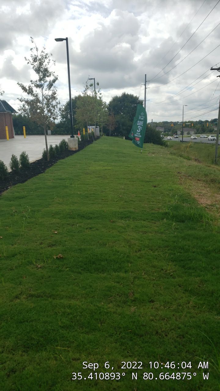 Commercial Landscaping Harris Teeter Fuel Station by Carolina-Metro Landscape, Inc