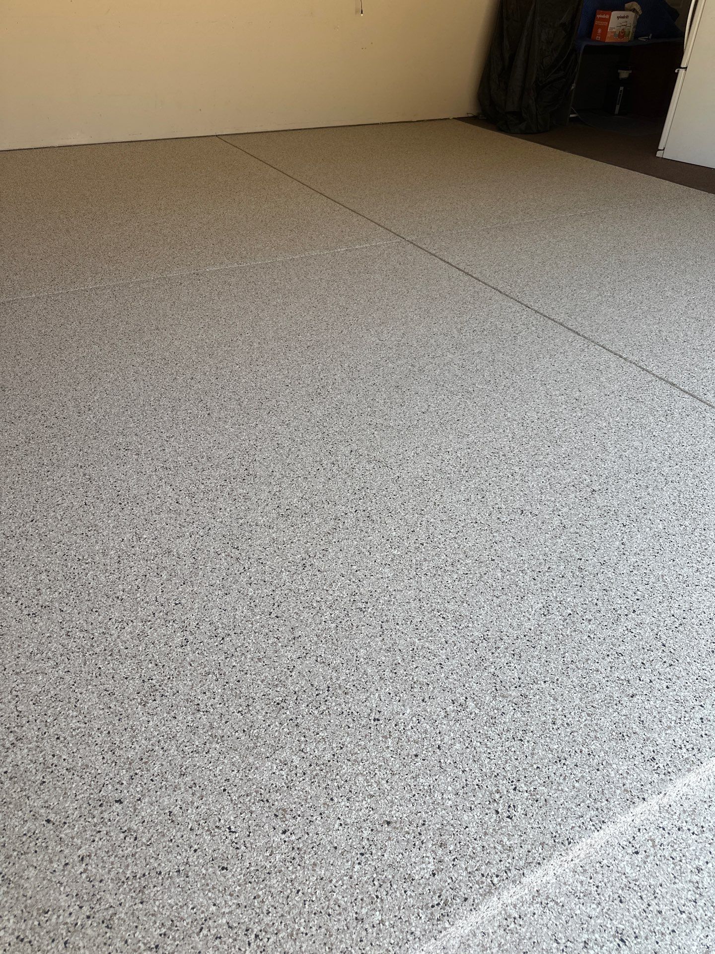 Garage Floor Concrete Coating with Simiron Flake in Nipomo by MGP Coatings