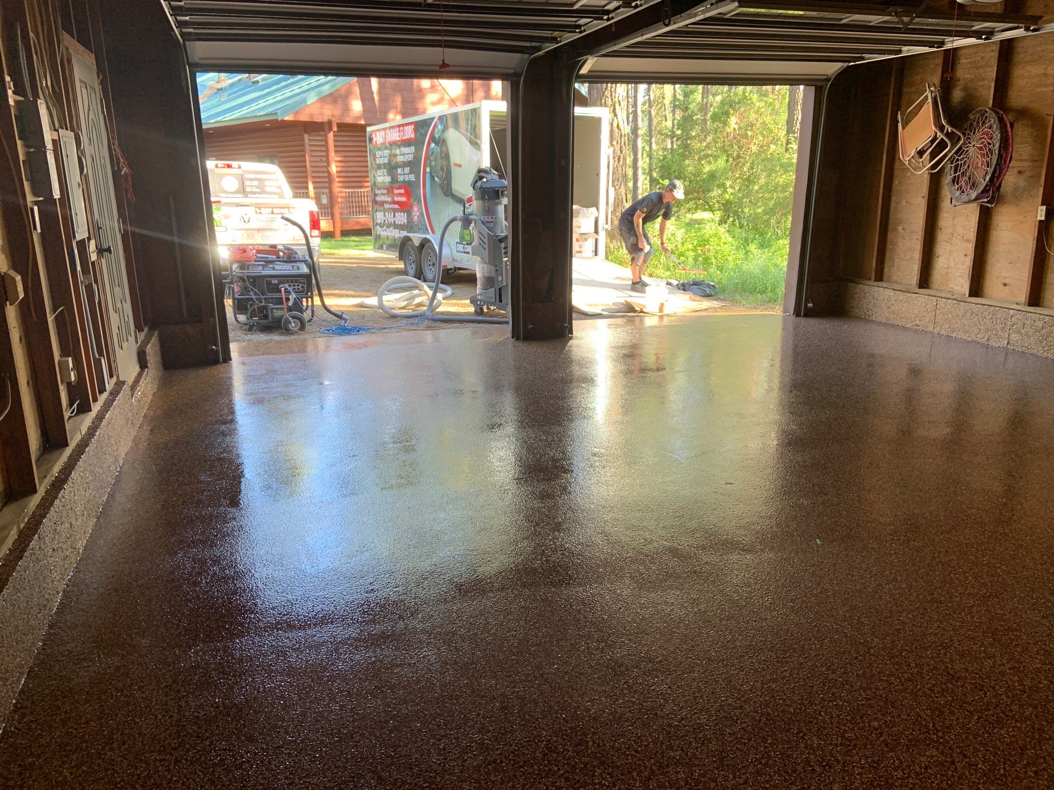 Countertop Transformation using Galaxy Colorway by Croc Coatings, LLC