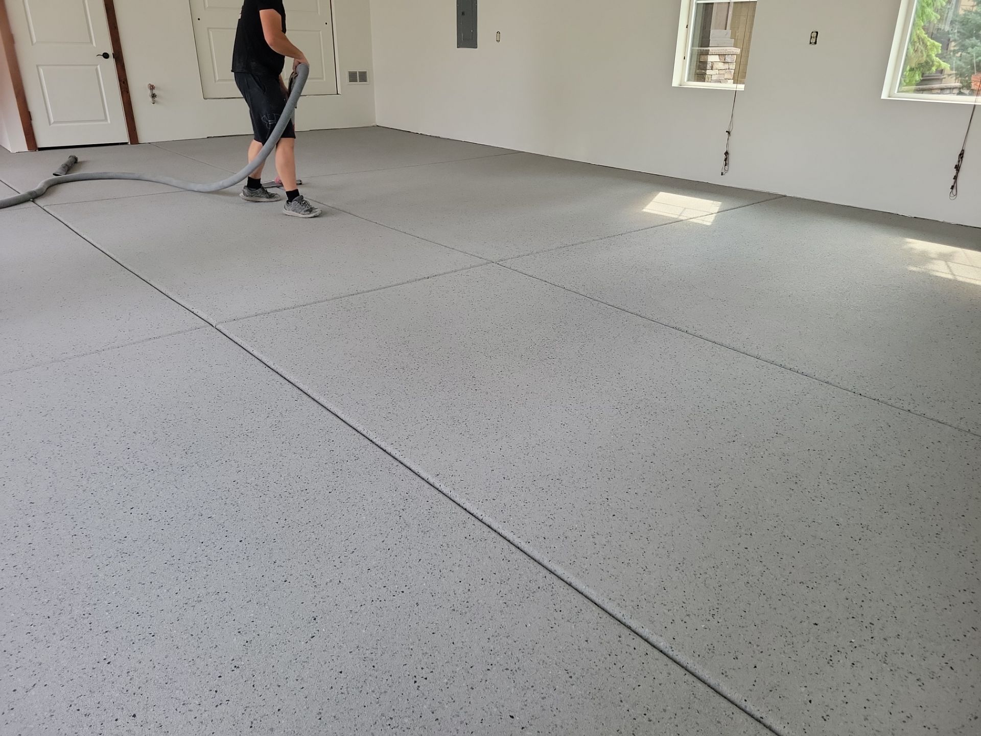 Garage Transformation using Denali Hybrid by Croc Coatings, LLC