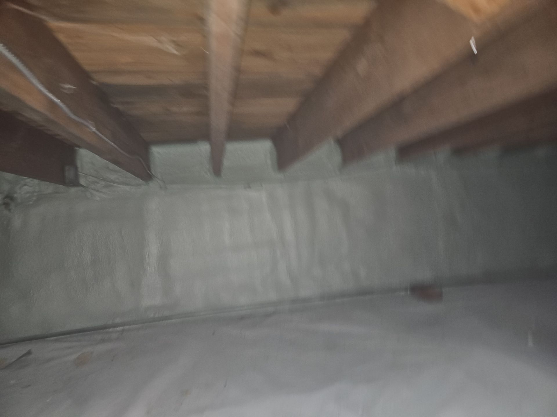 Basement Exterior Walls using Crawl Space Liner by NYS Foam & Energy