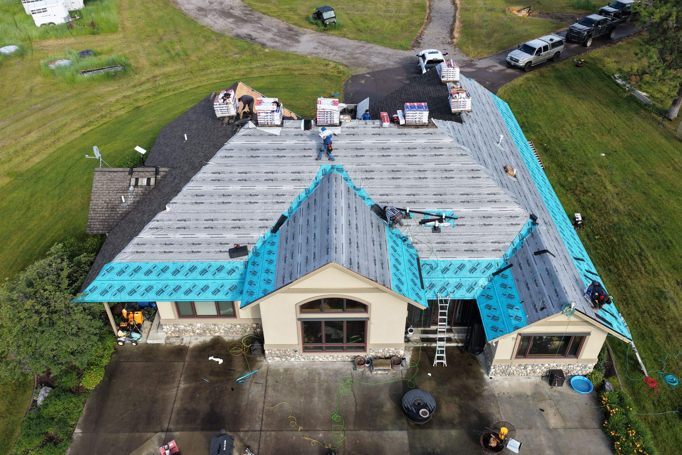 Roof Replacement using GAF Timberline HDZ - Midnight Mesa  by Montana Roofing Solutions