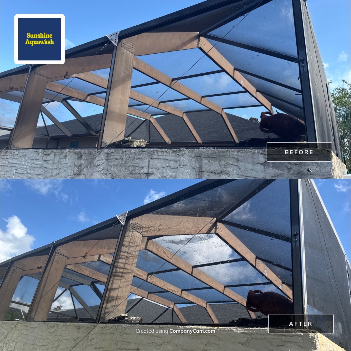 Pool Cage Screen Enclosure Cleaning – Oakley Community, Ellenton, FL 34222 by Sunshine AquaWash