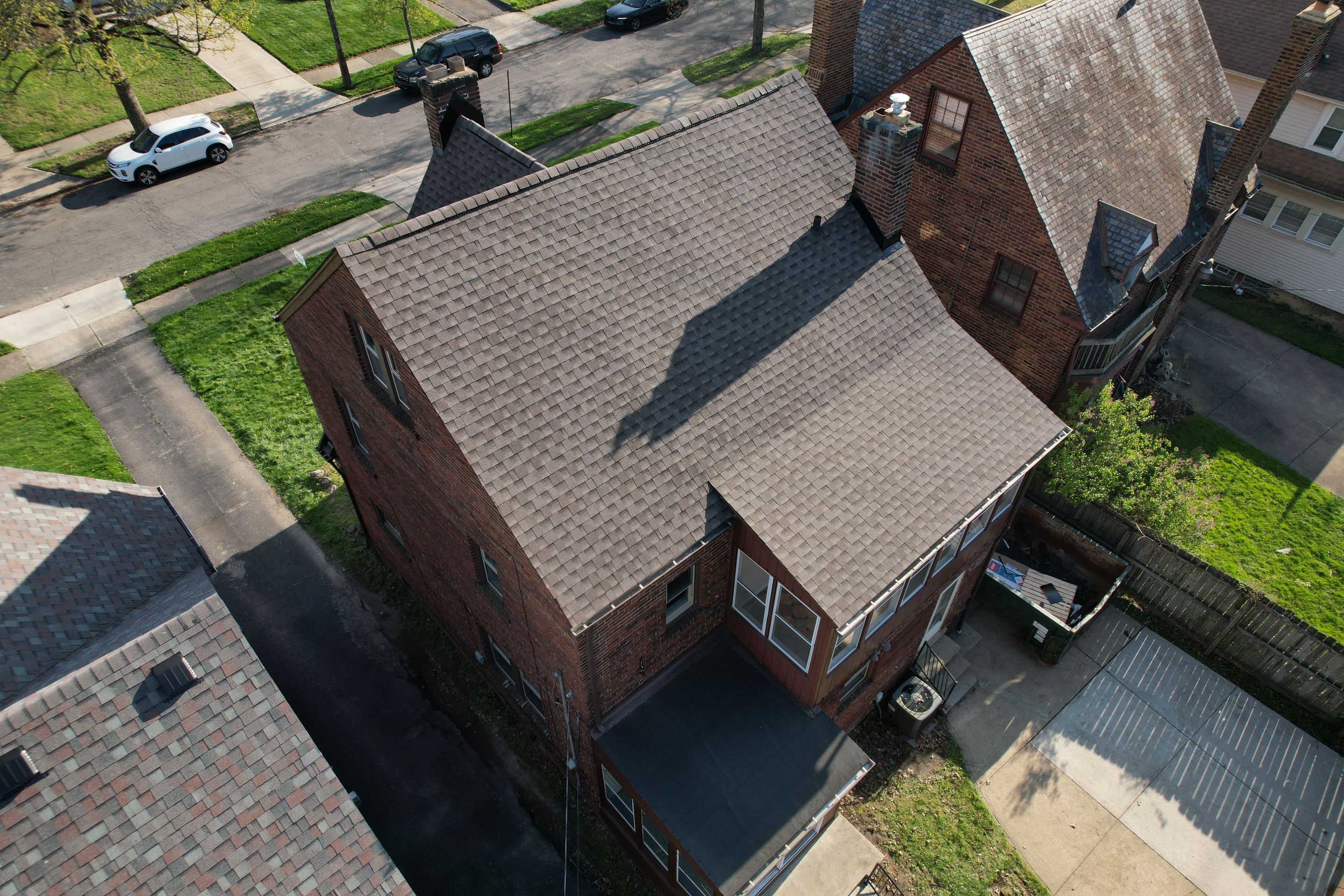 Cleveland Heights Residential Roof Replacement using GAF Timberline HDZ Mission Brown by Atlas Roofing & Restoration
