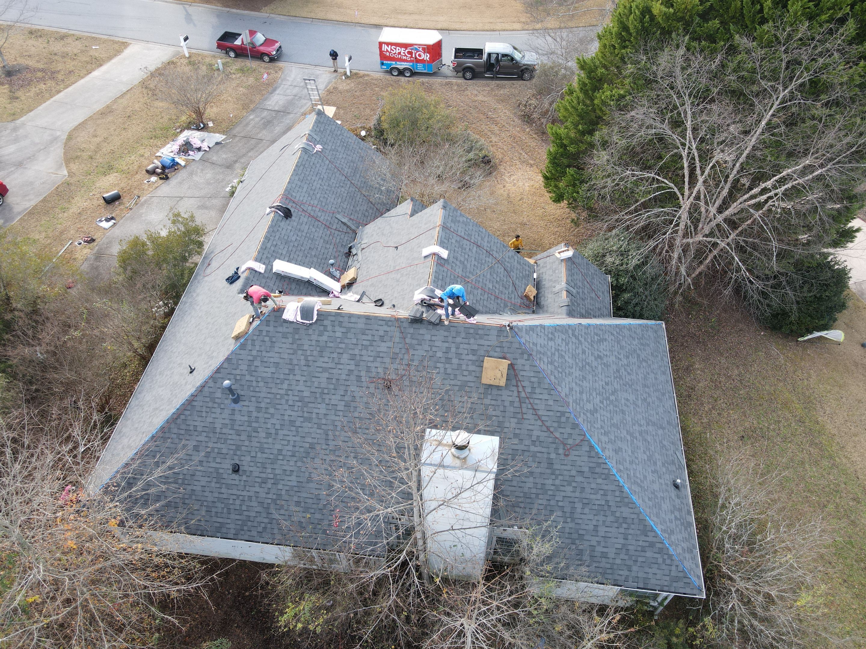 Residential Roofing Installation using Owens Corning by Inspector Roofing and Restoration