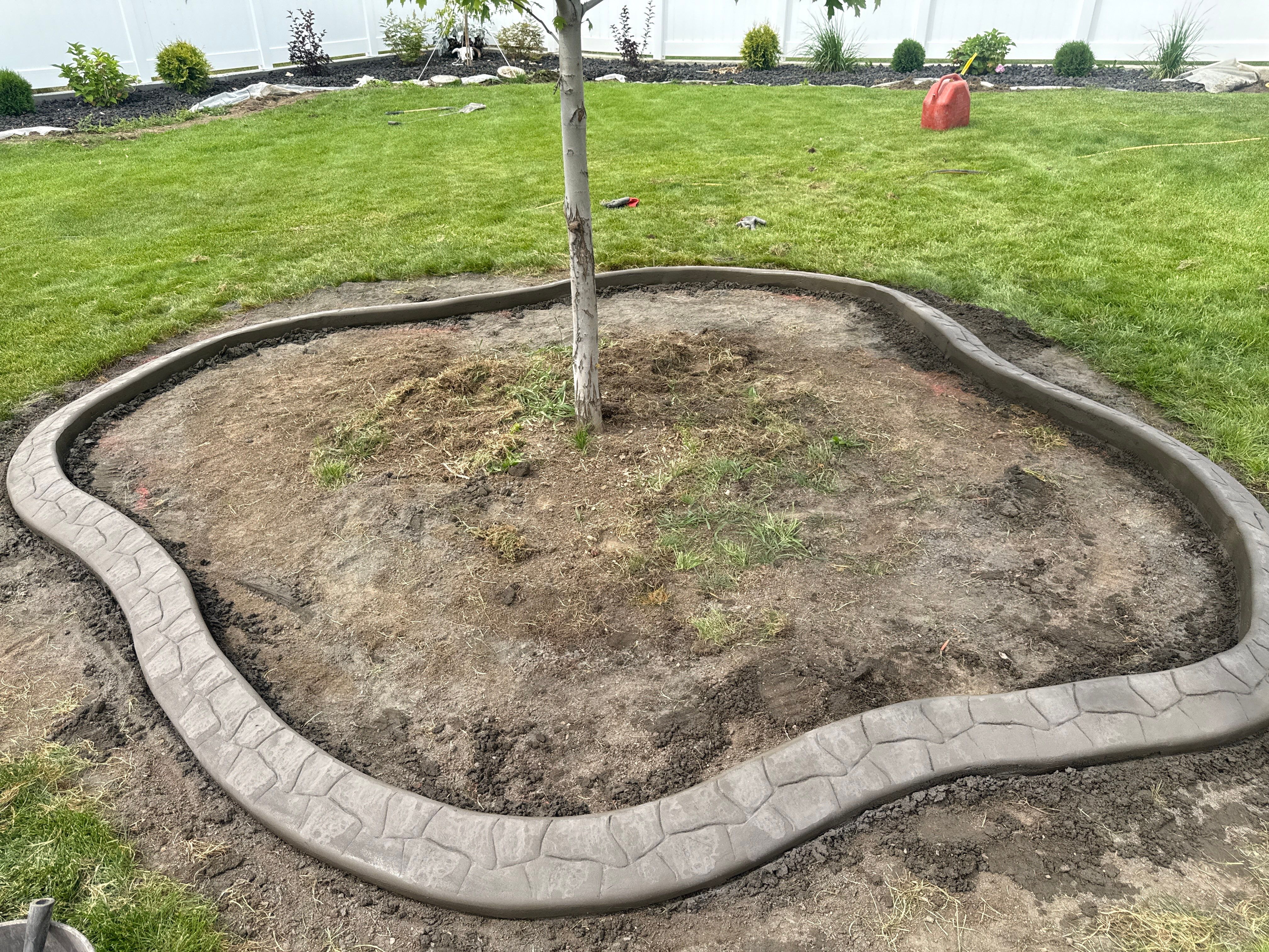 Cypress Custom Curbing Project in Redcliff by Pump it Up Concrete Jacking