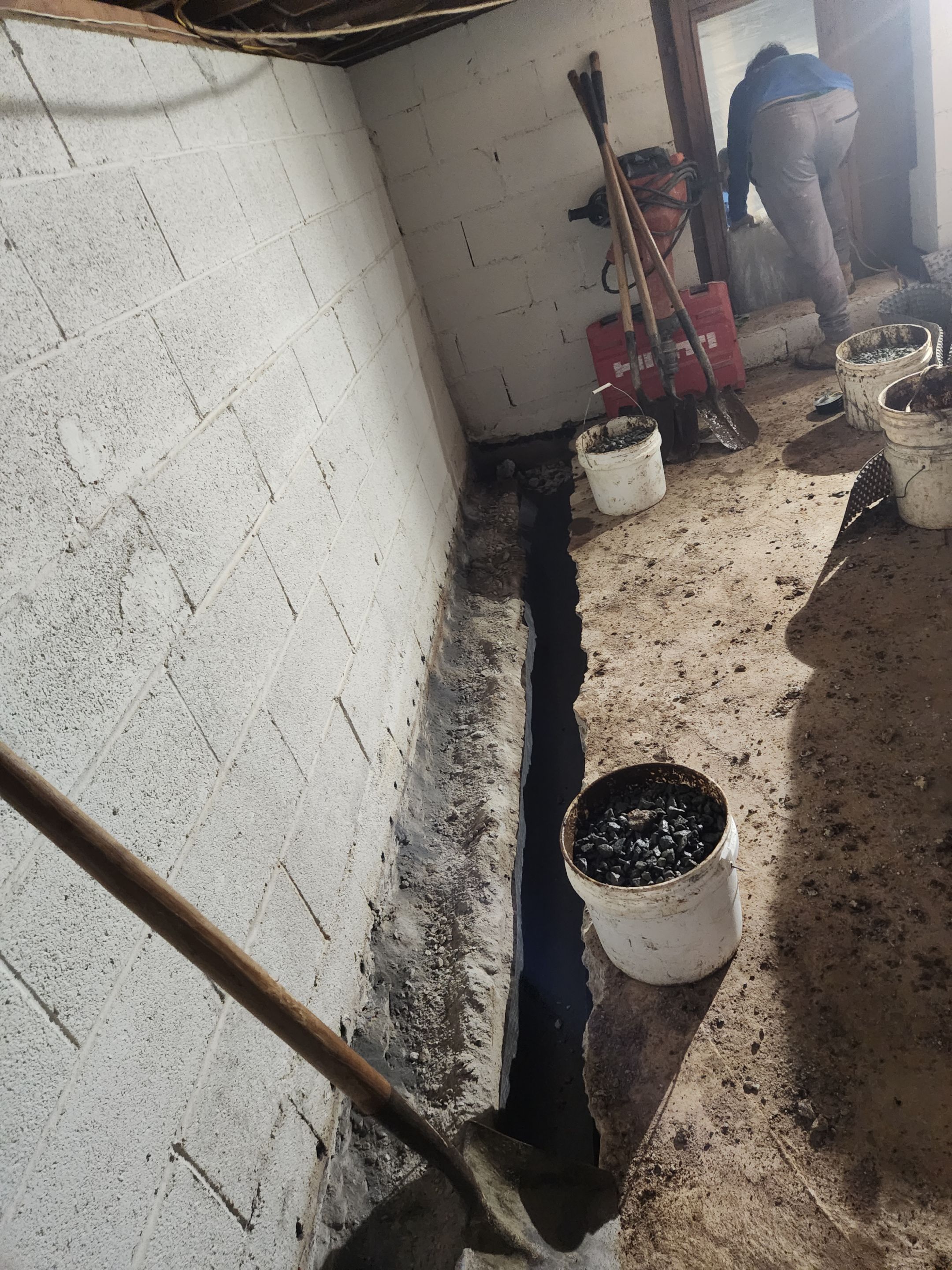 Interior French Drain in Pine Brook NJ by Pure Service Pro, LLC 