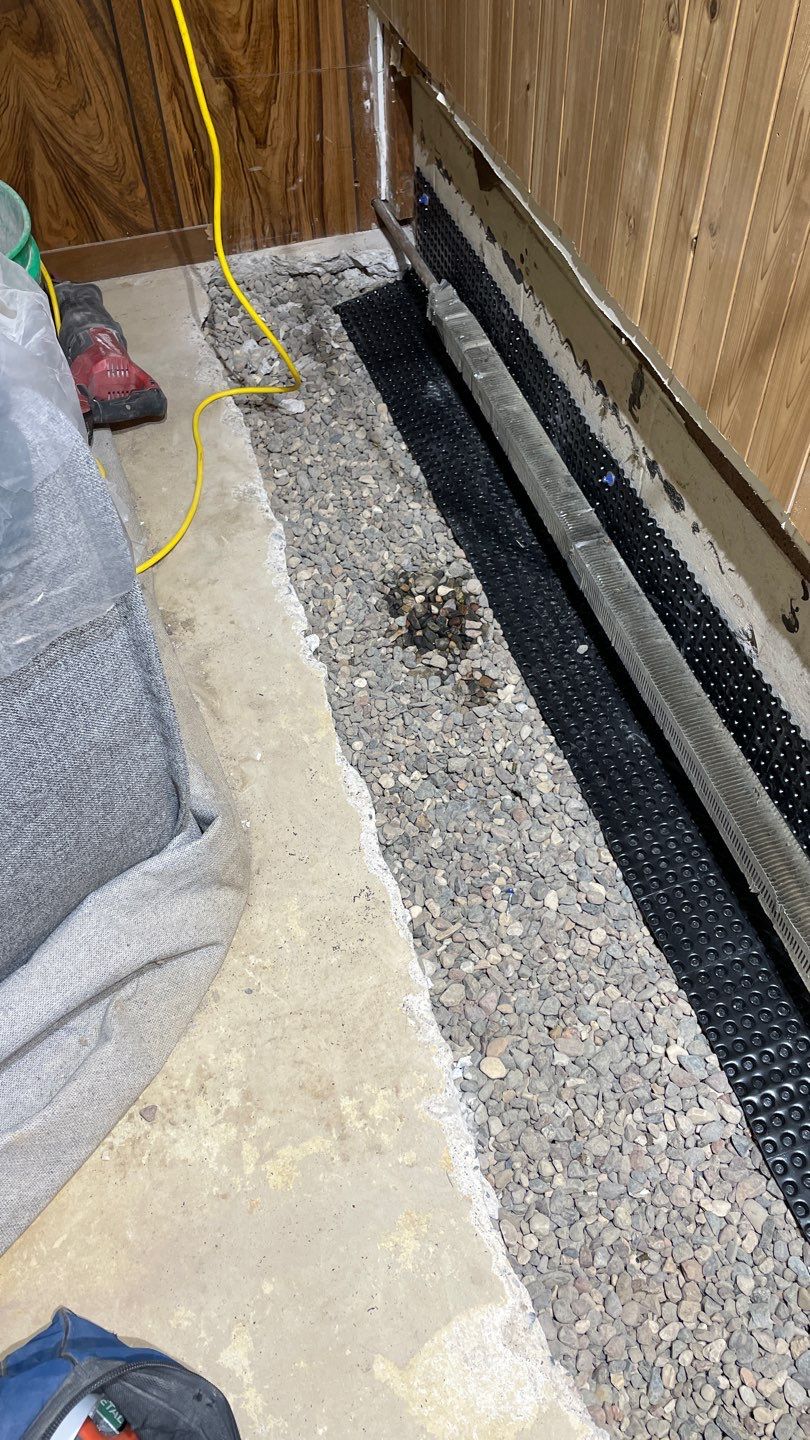 Drain Tile, Sump Pump & Buried Discharge in Columbia Heights by Waterproofing Northeast