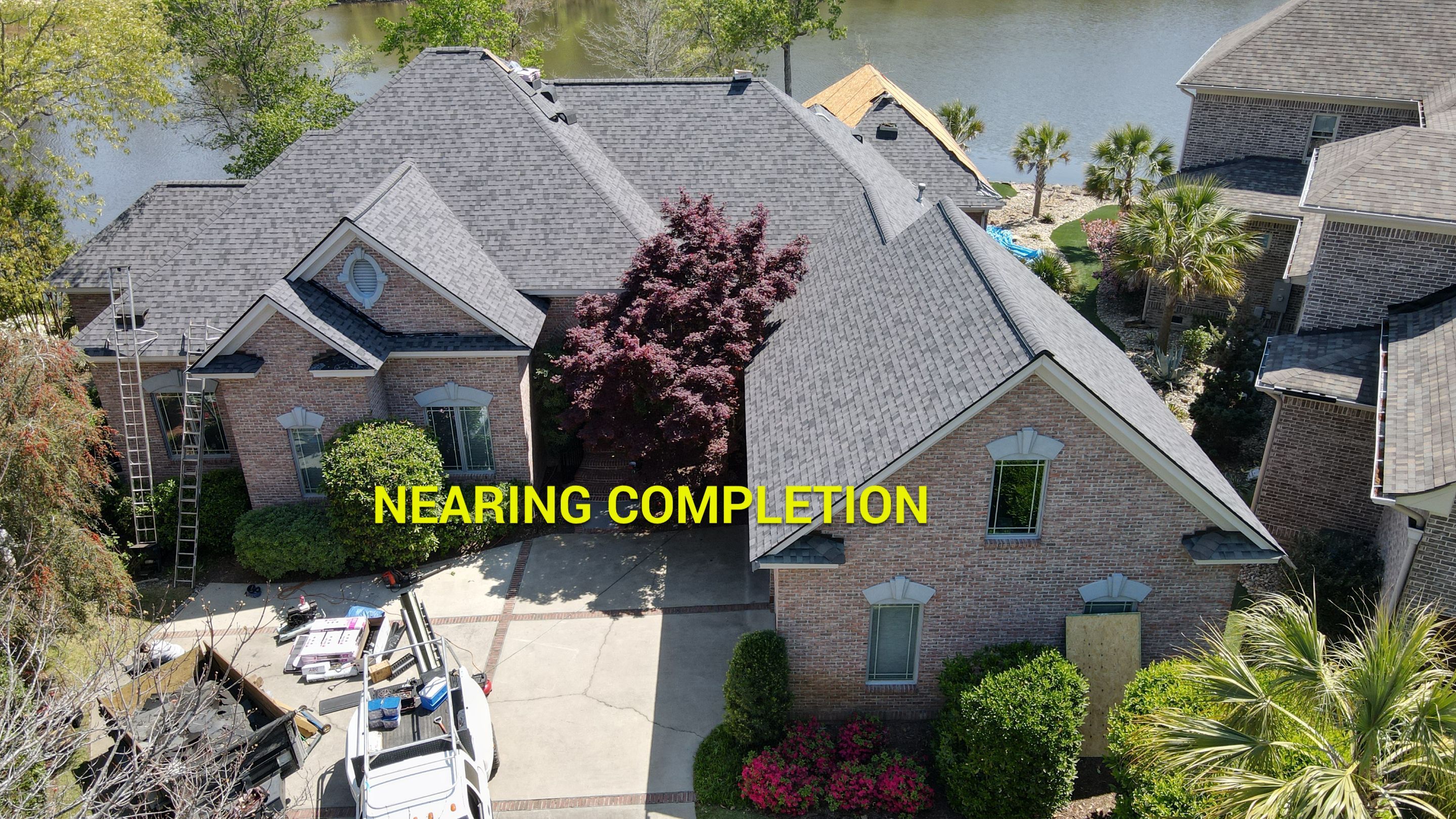 Residential Roofing Installation using Owens Corning Duration Midnight Plum by Indigo State Roofing