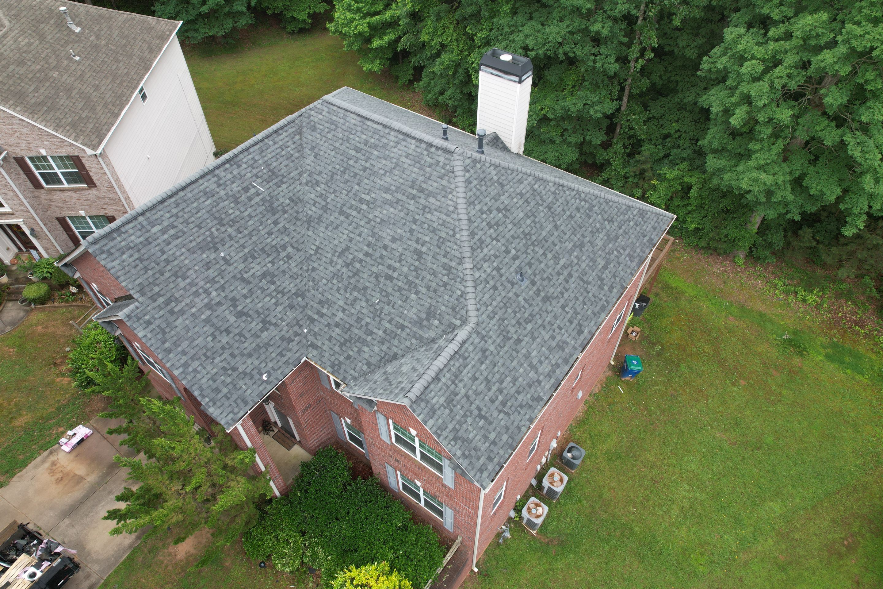 Residential Roof Replacement using Owens Corning Estate Gray by Inspector Roofing and Restoration
