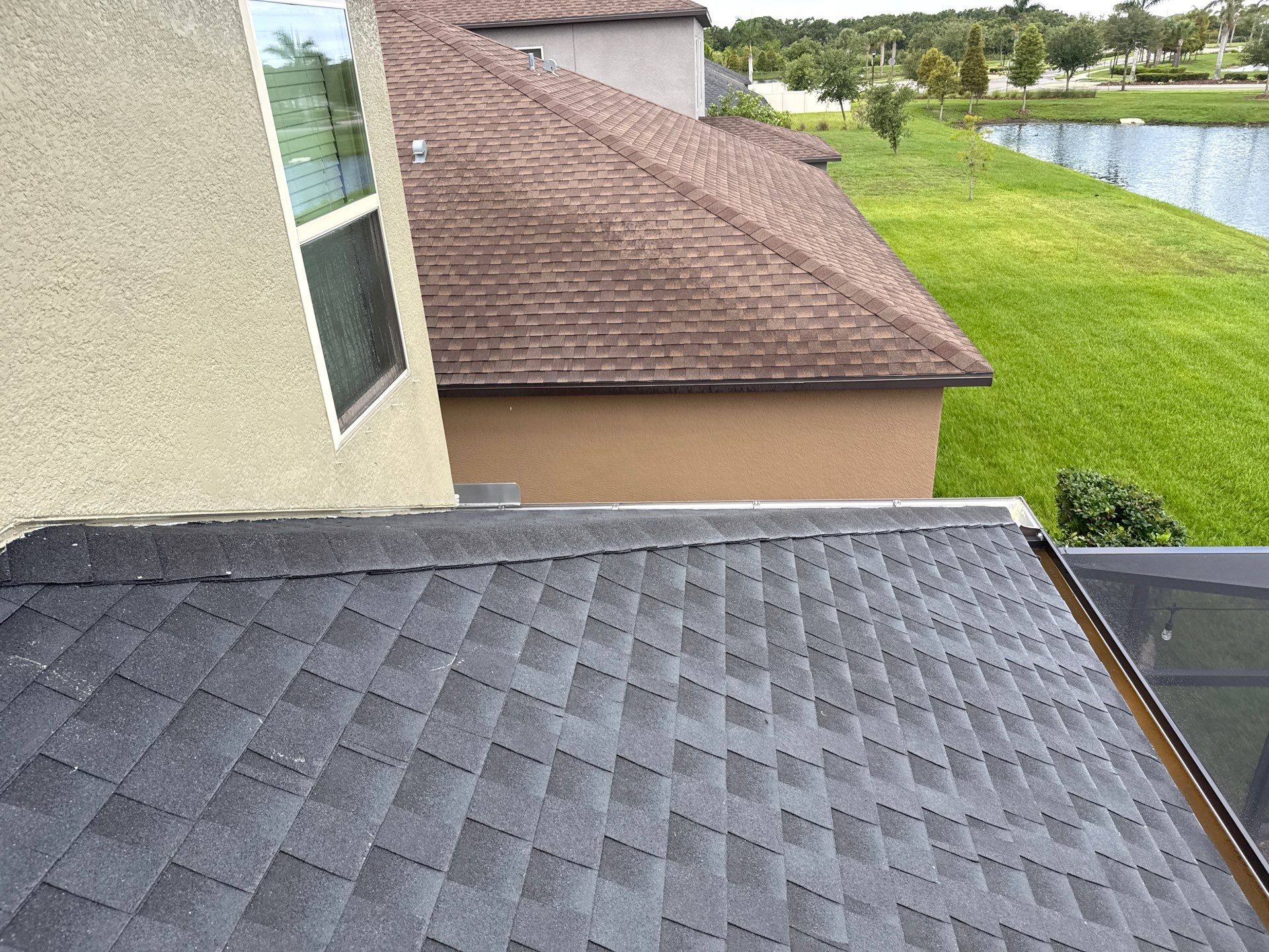 2-Story Asphalt Shingle Roof Cleaning & House Wash – Cypress Mill, Sun City Center, FL by Sunshine AquaWash