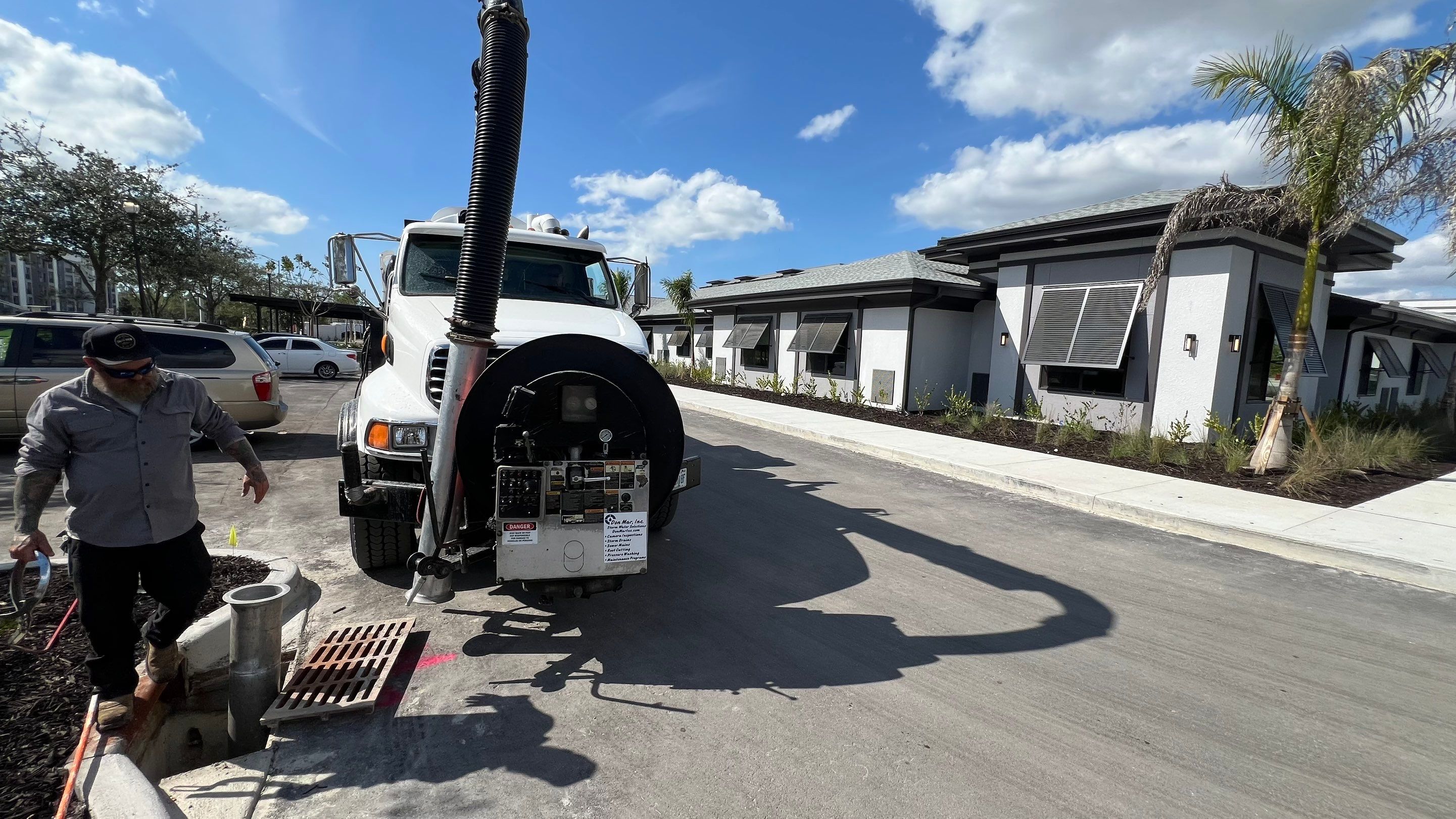 New Construction Stormwater Catch Basin Cleaning by Don Mar, Inc. Storm Water Solutions