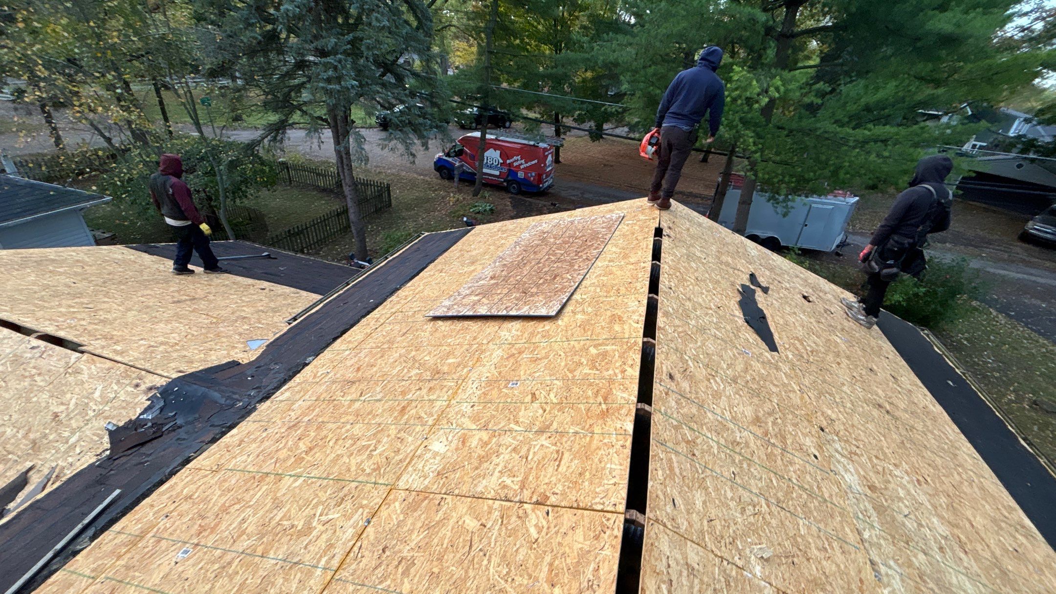Roof Replacement using Owens Corning Teak by 180 Contractors