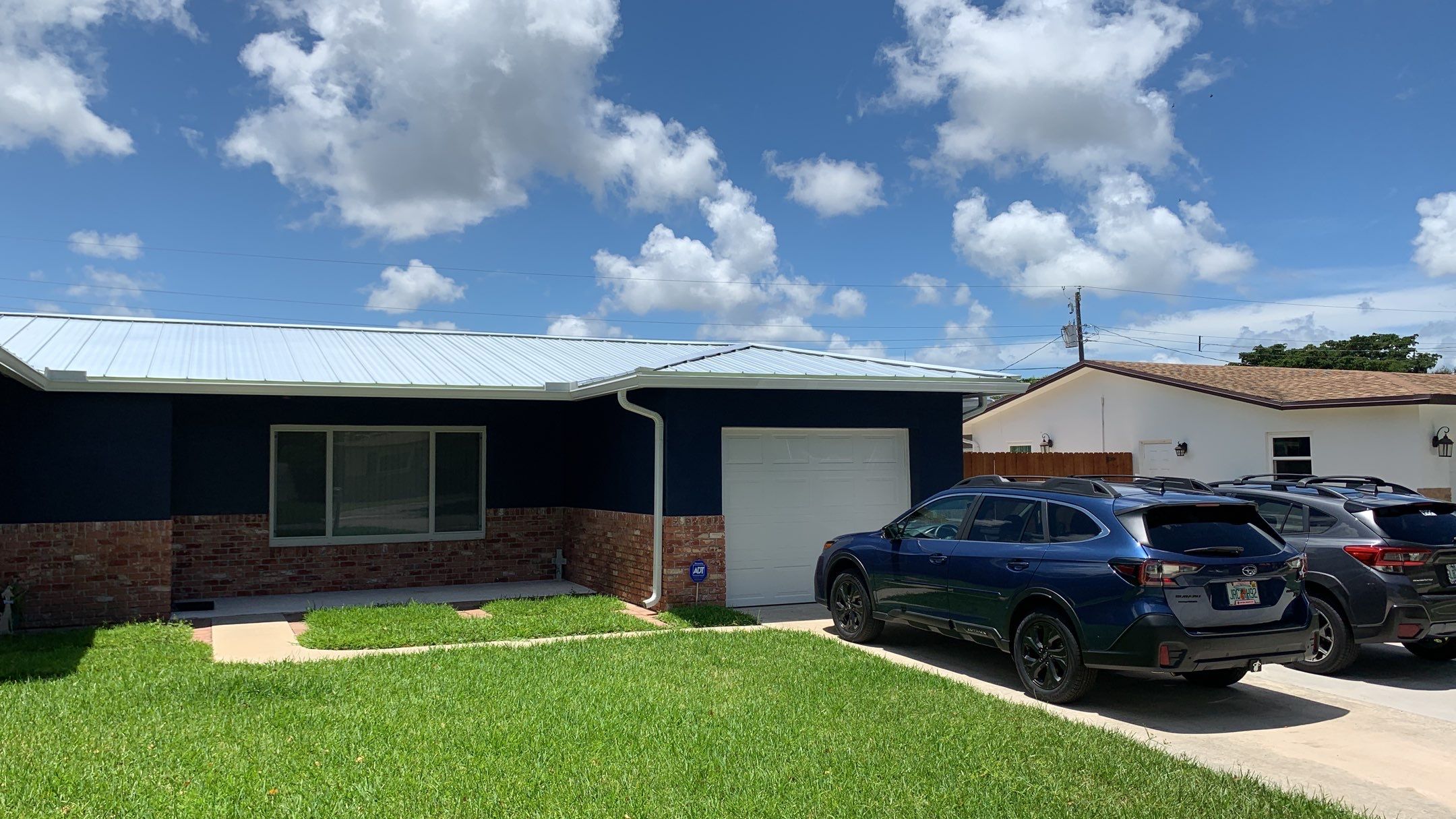 Residential Roofing Installation using 1" Nail strip metal roof by BLUES BROTHERS ROOFING