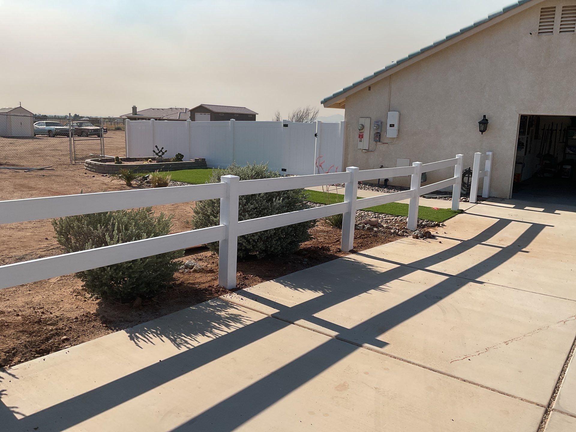 Fence Installation using Vinyl by Fence Guys Inc. 