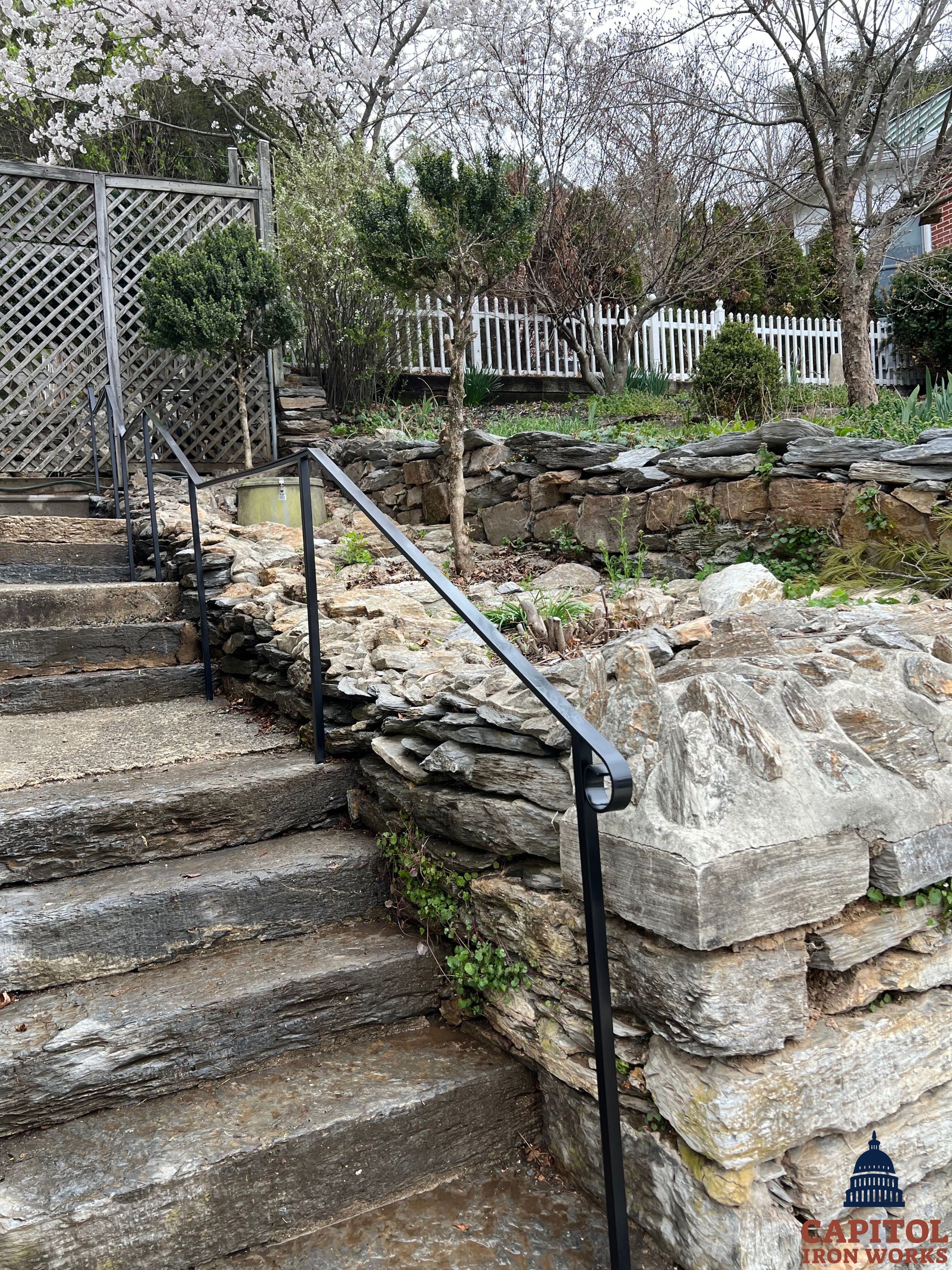 Traditional Iron Railing – Residential Entry – Keedysville, MD by Capitol Iron Works