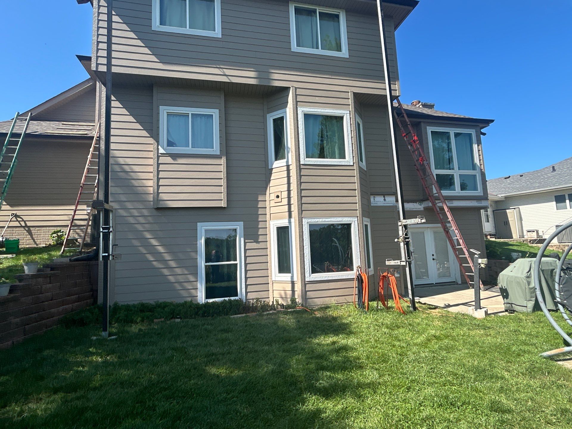 Full James Hardie Fiber Cement Siding Replacement in Bellevue, Nebraska by Carps Complete Exteriors 