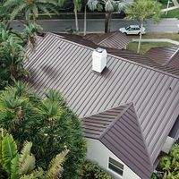 24ga 1.5" Mechanical Seam Mansard Brown  by Total Roofing System The Metal Roof Experts