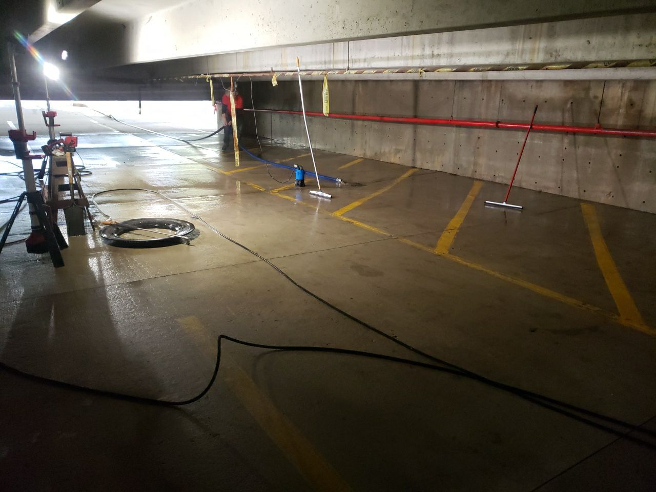 Downers Grove, Parking garage by Northern Power Washing LLC.