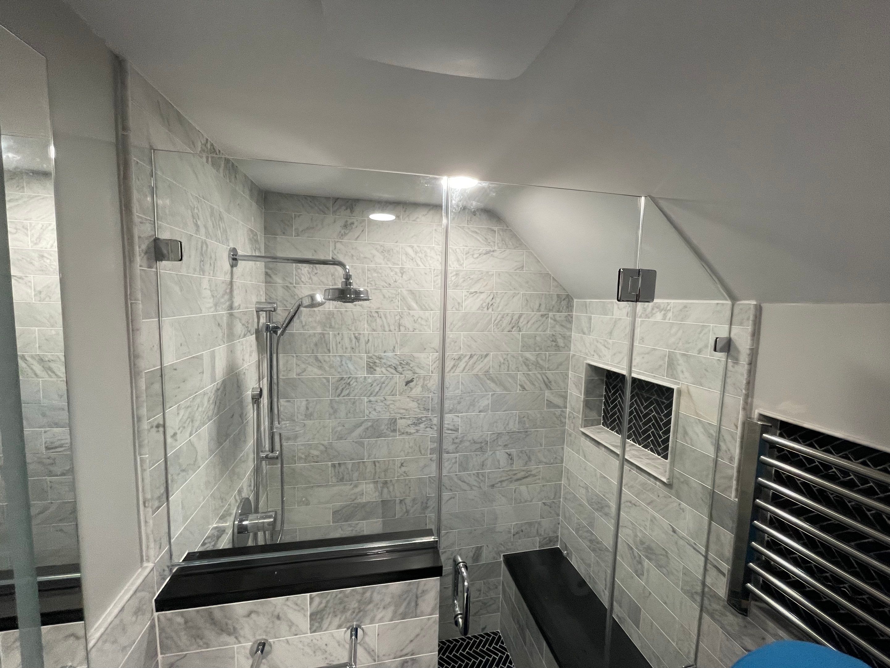 Bathroom Remodel using Tile by Home Concepts Construction