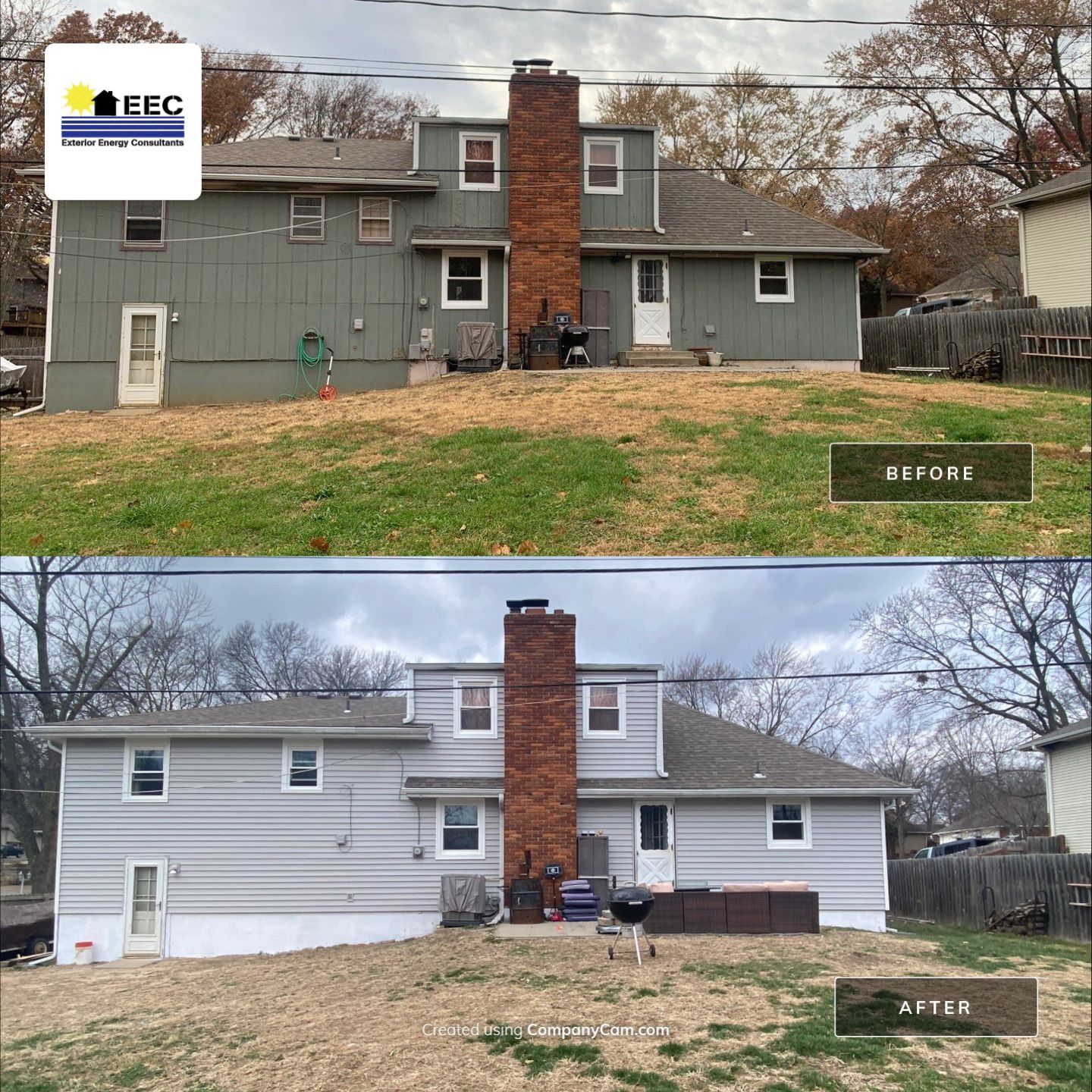 Installed New Vinyl Siding by EEC Windows, Siding & Roofing