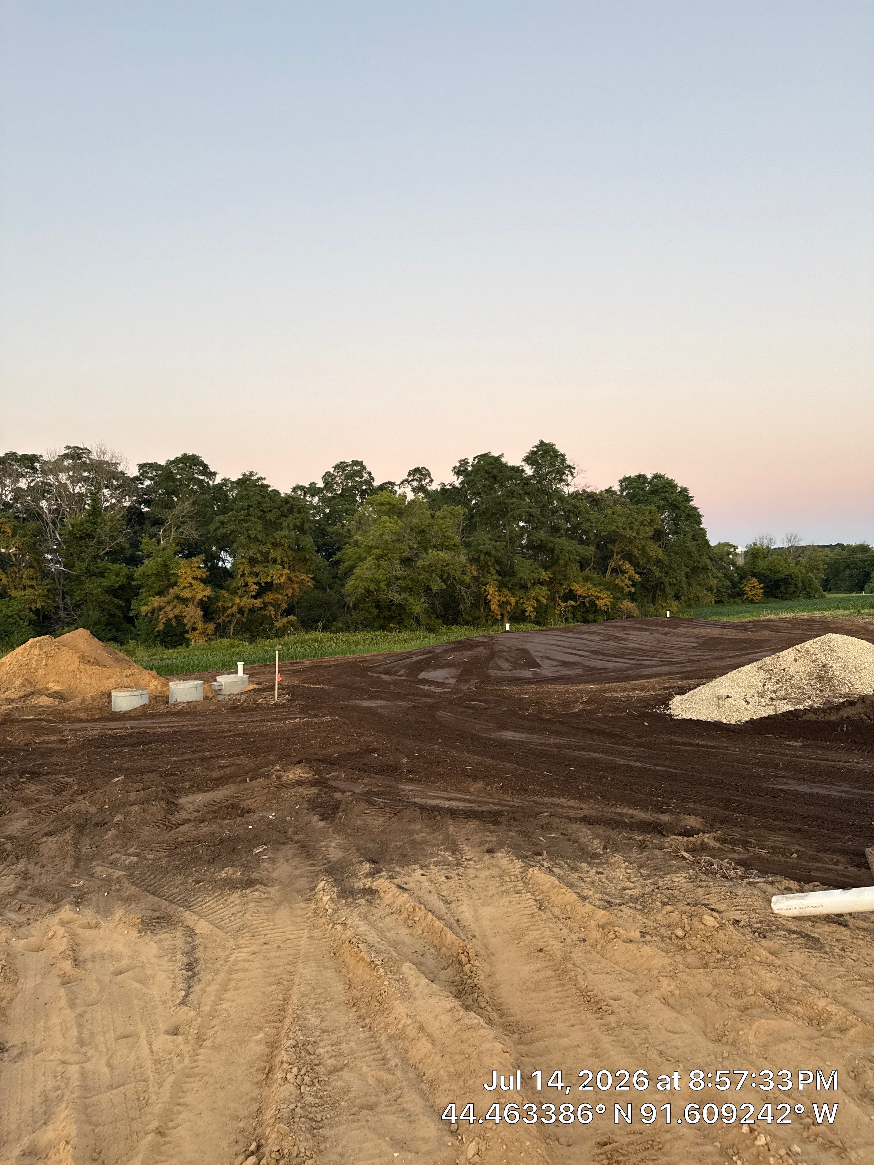 Excavation and Underground Plumbing Installation in Gilmanton, Wisconsin by Gunderson Plumbing & Concrete LLC