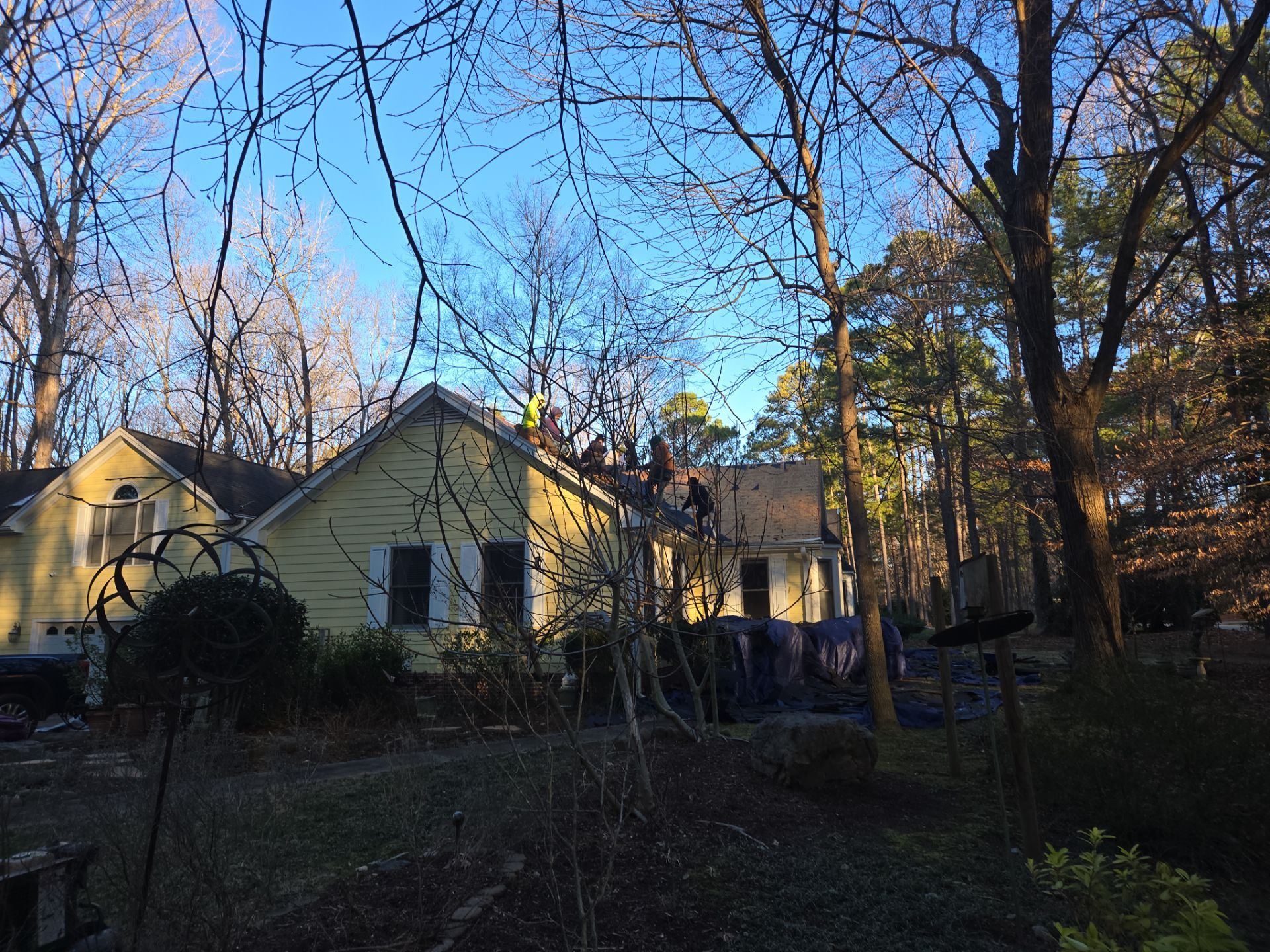 Residential Roof and Skylight Replacement in Wake Forest, North Carolina by Five Oaks Roofing Plus