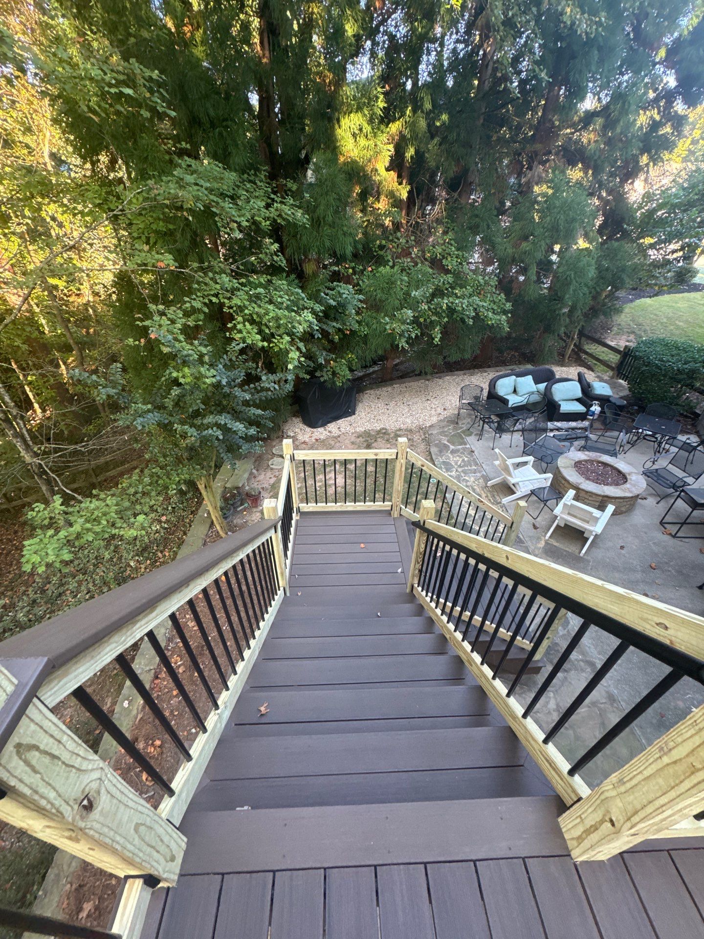Custom Multi-Level Composite Deck and Sunroom Addition in Suwanee by Swift Home Renovations 
