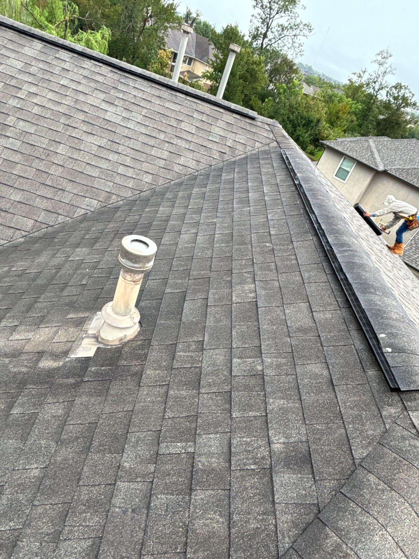 Residential Roofing Installation using Owen's Corning Duration (Lifetime) Shingles by Roof Repair Company