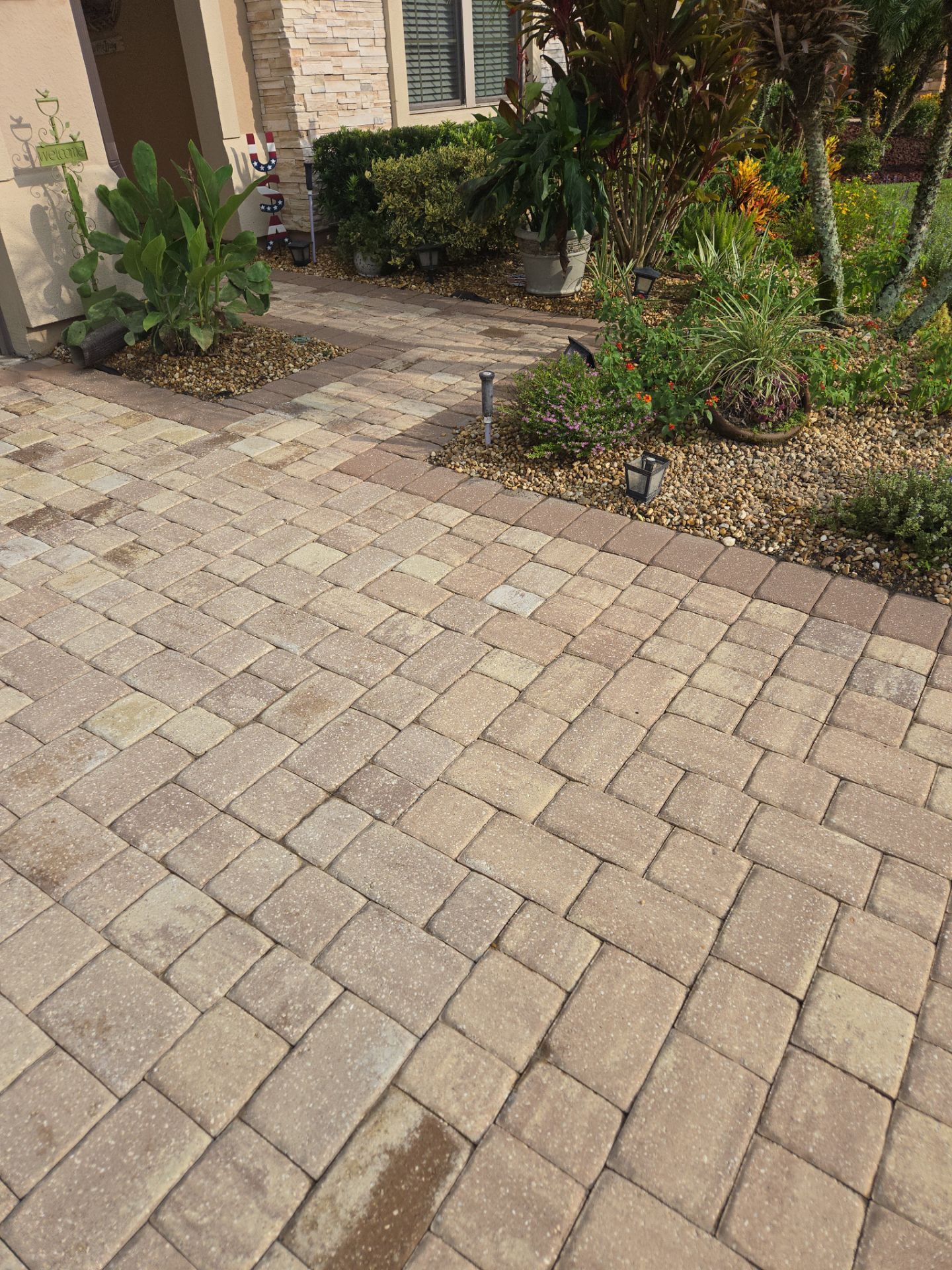 Pavers using Concrete Sealant by DuraSeal