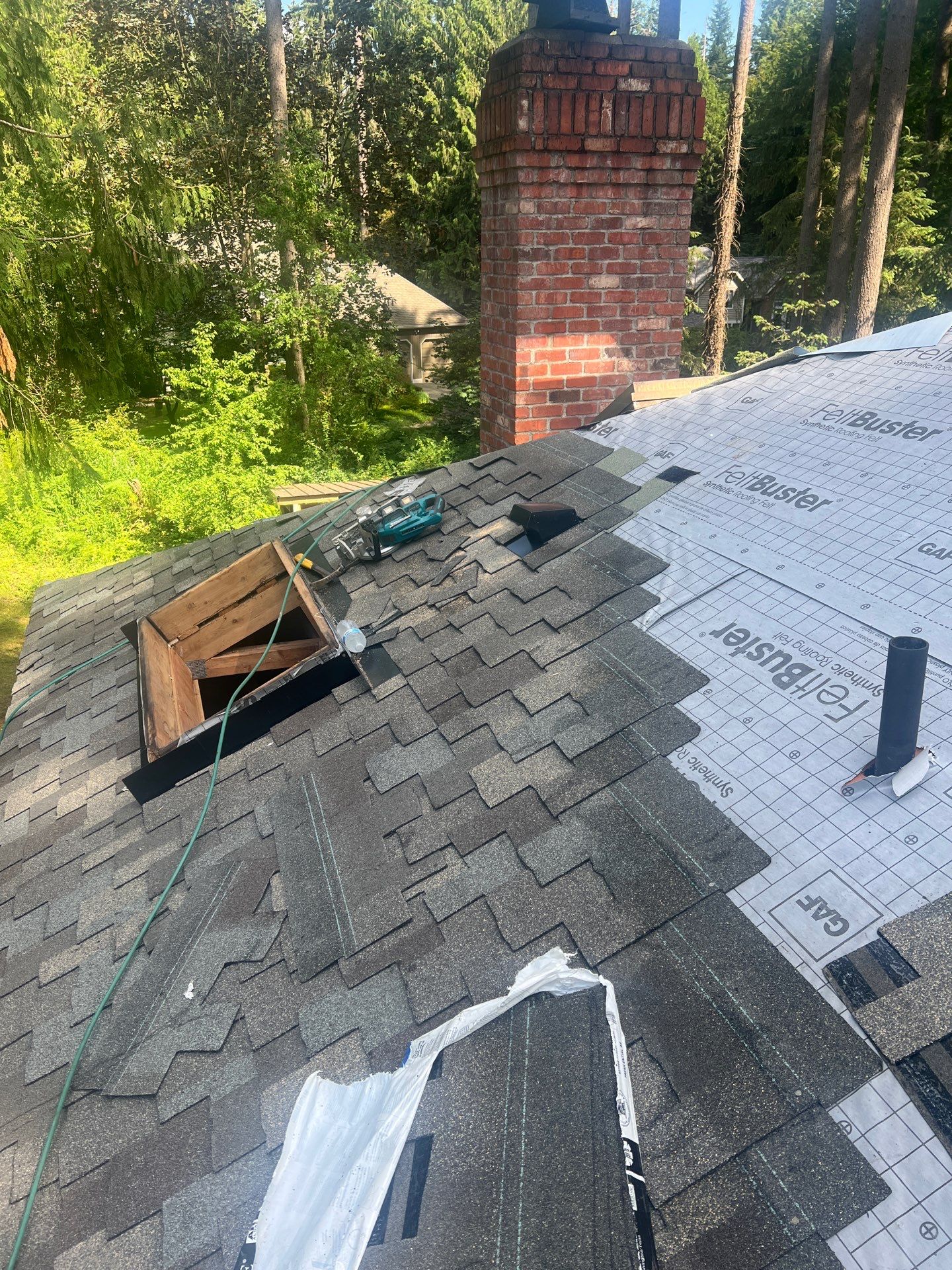 Residential Roofing Installation using GAF HDZ Shingles by Roofing Formula LLC