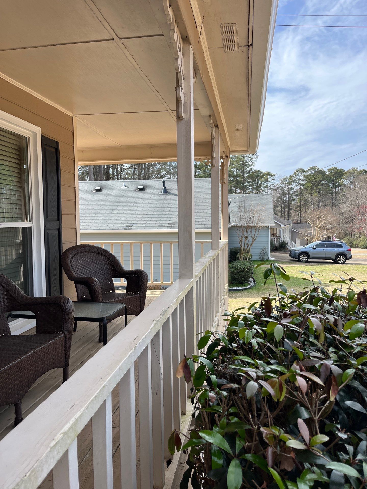 Acworth, GA James Hardie Board and Batten Siding Installation, Porch Renovation, Exterior Painting, and Window Replacement by Nelson Exteriors 