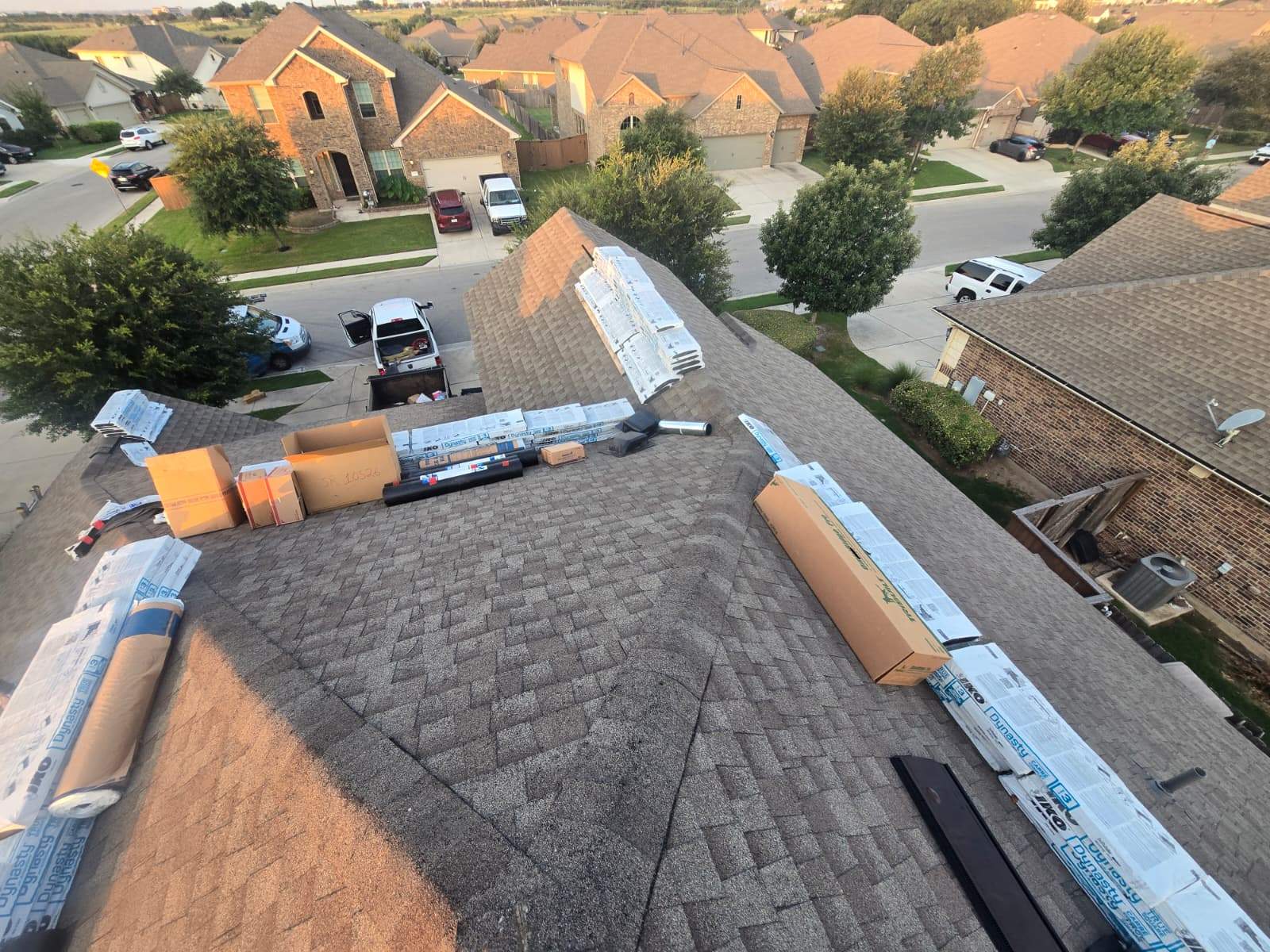 Architectural Shingle Roof Replacement and Hail Damage Restoration in Round Rock by Caliber Restoration LLC