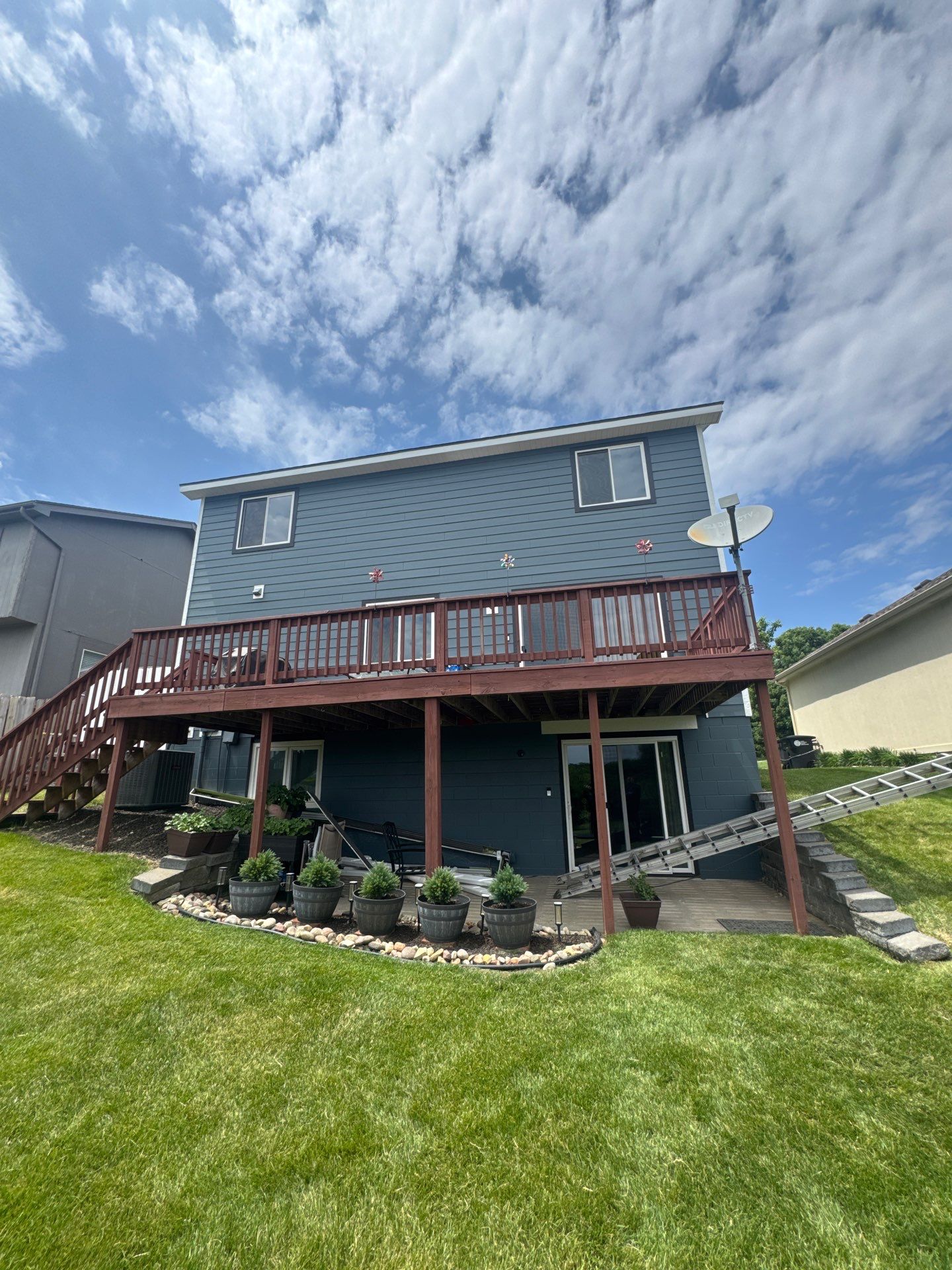 James Hardie Siding and Window Replacement with Arctic White Trim by Carps Complete Exteriors