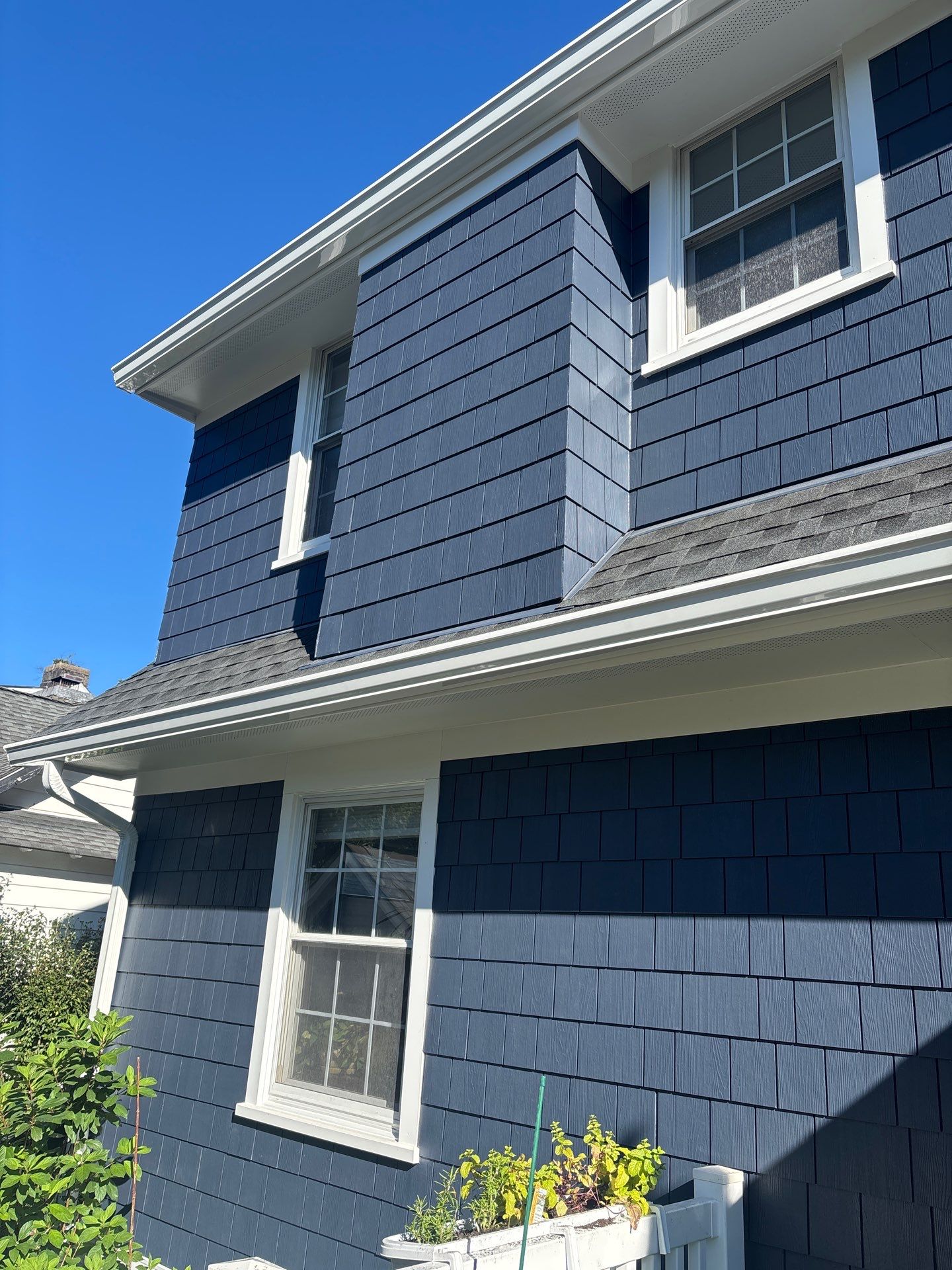 James Hardie Navy Shake in Rye, NY by Ideal Siding - Westchester