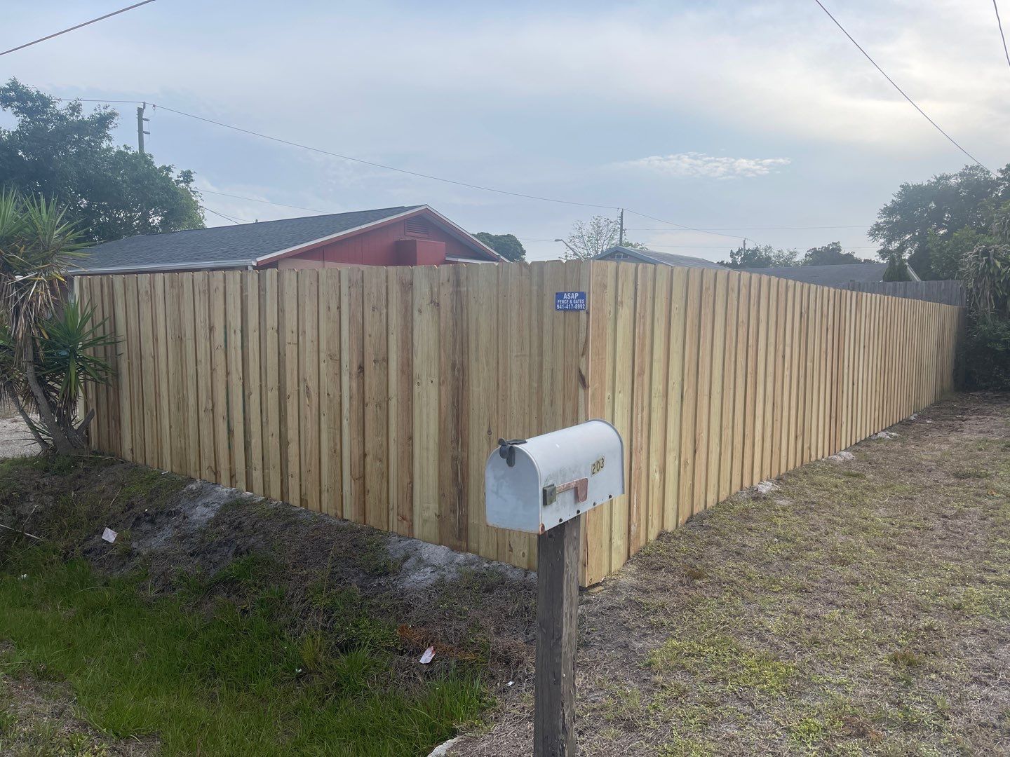 Nokomis, FL 6ft. Treated Board on Board Wood Fence  by Asap fence and gates, LLC