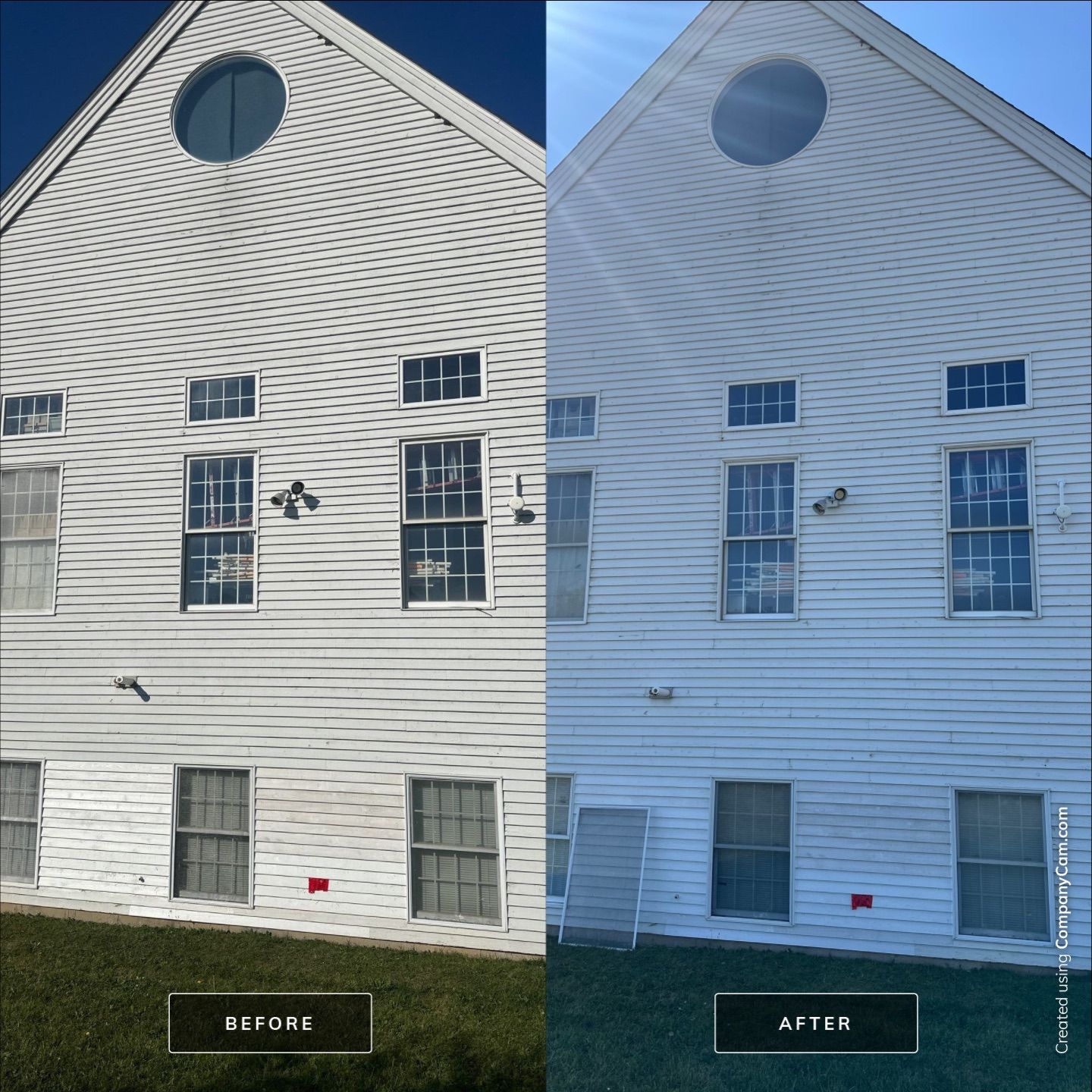 Chain of Lakes Community Bible Church Exterior Wash by Simmons Power & Soft Washing