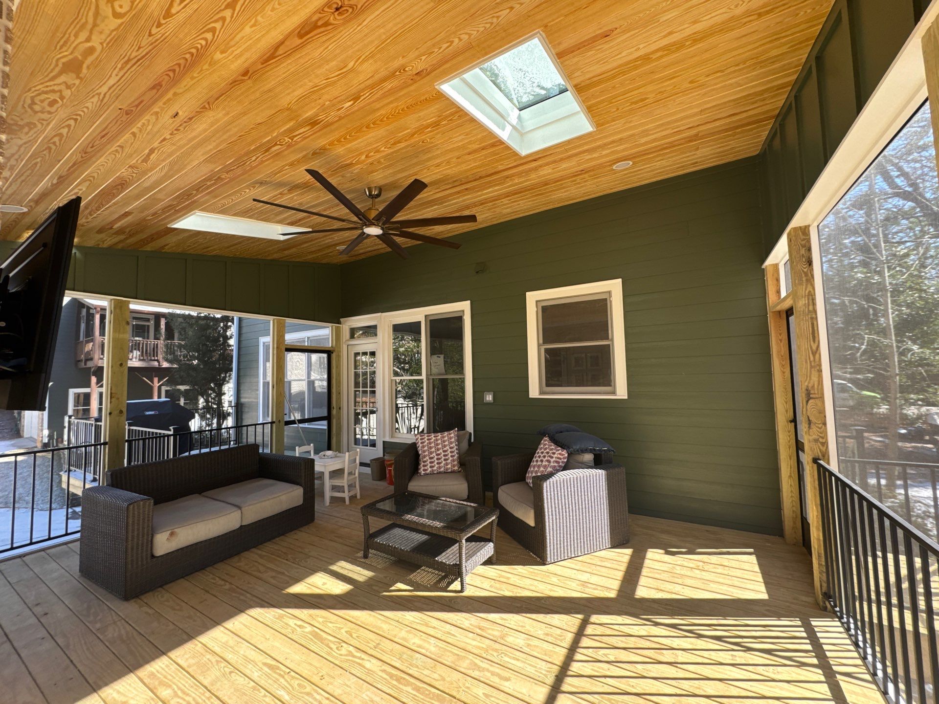 Atlanta Multi-Level Deck and Custom Screened-In Porch Addition by Swift Home Renovations