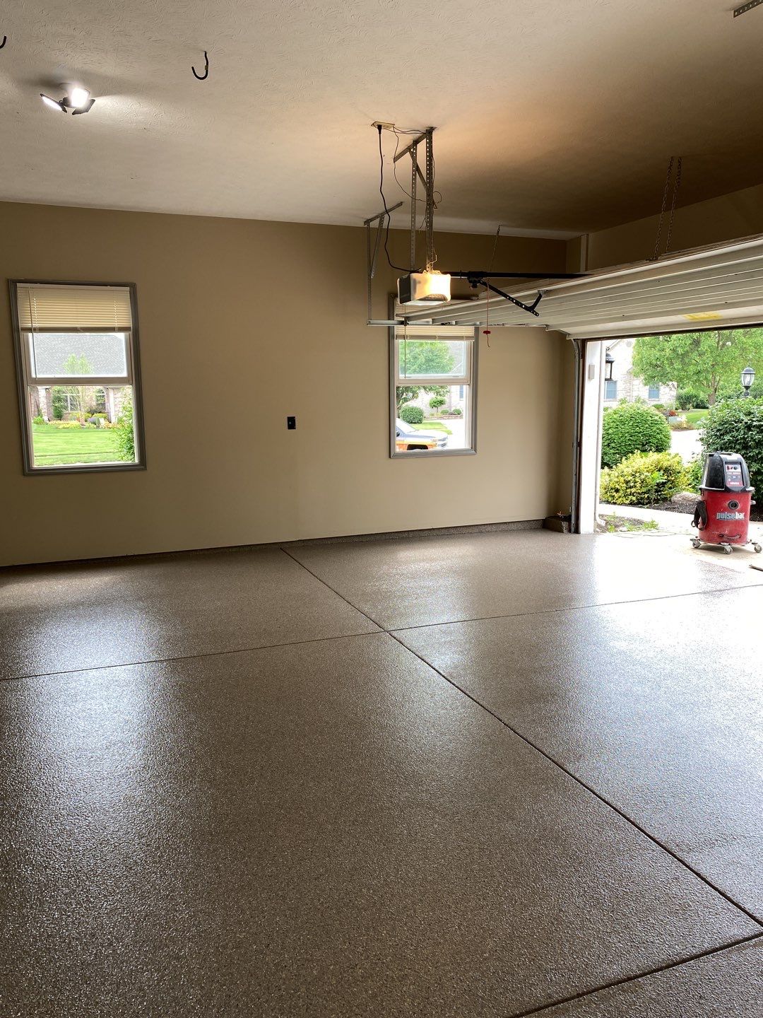 Garage Floor using Flint by Your1DayFloor.com