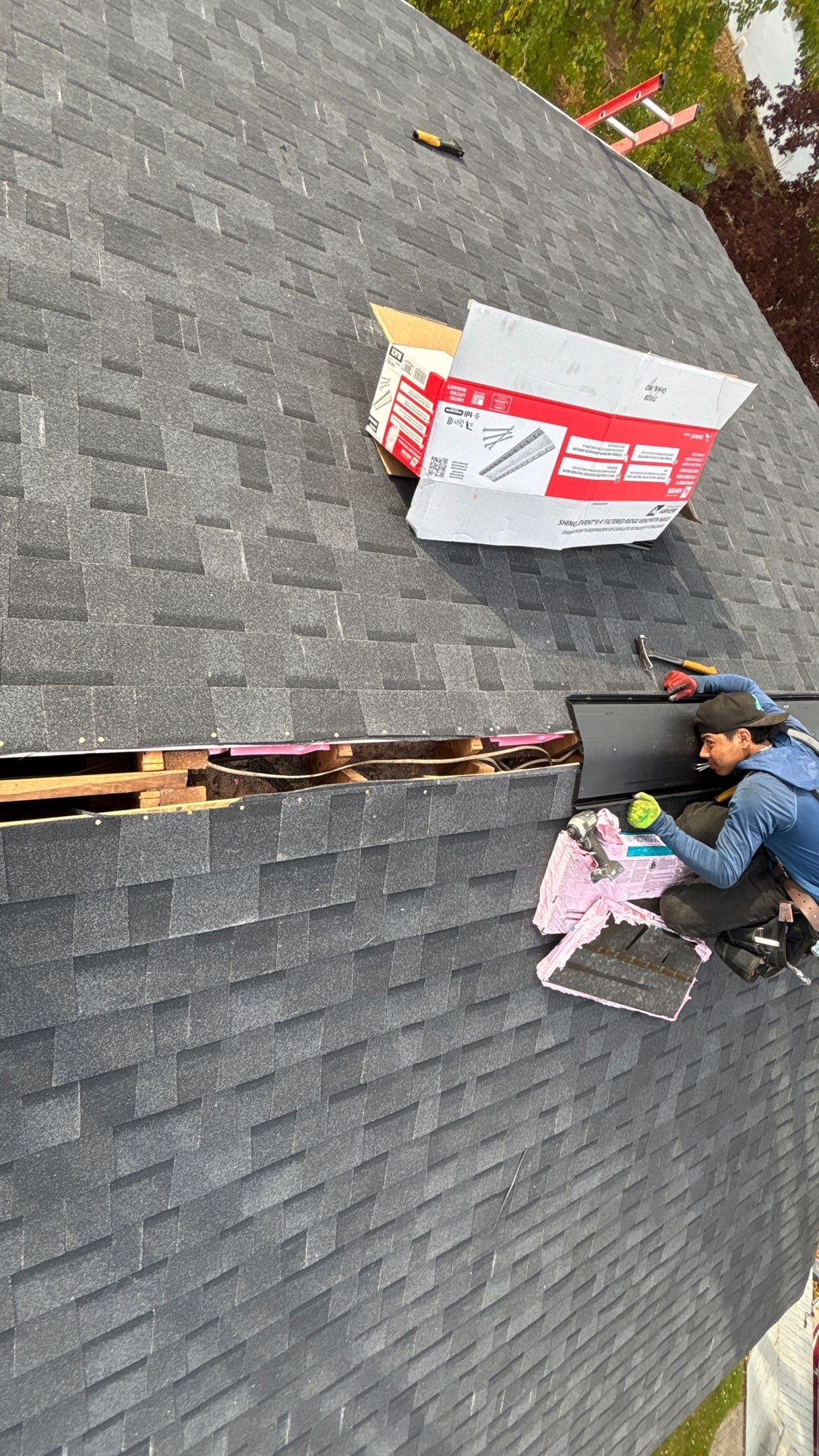 Roof Replacement using Owens Corning Onyx Black by 180 Contractors