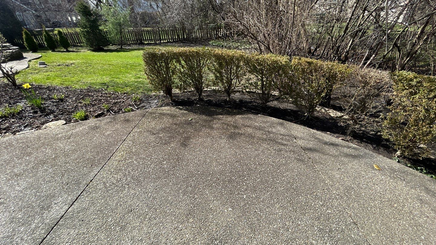 Aggregate Clean and seal using low gloss sealer by Northern Power Washing LLC.