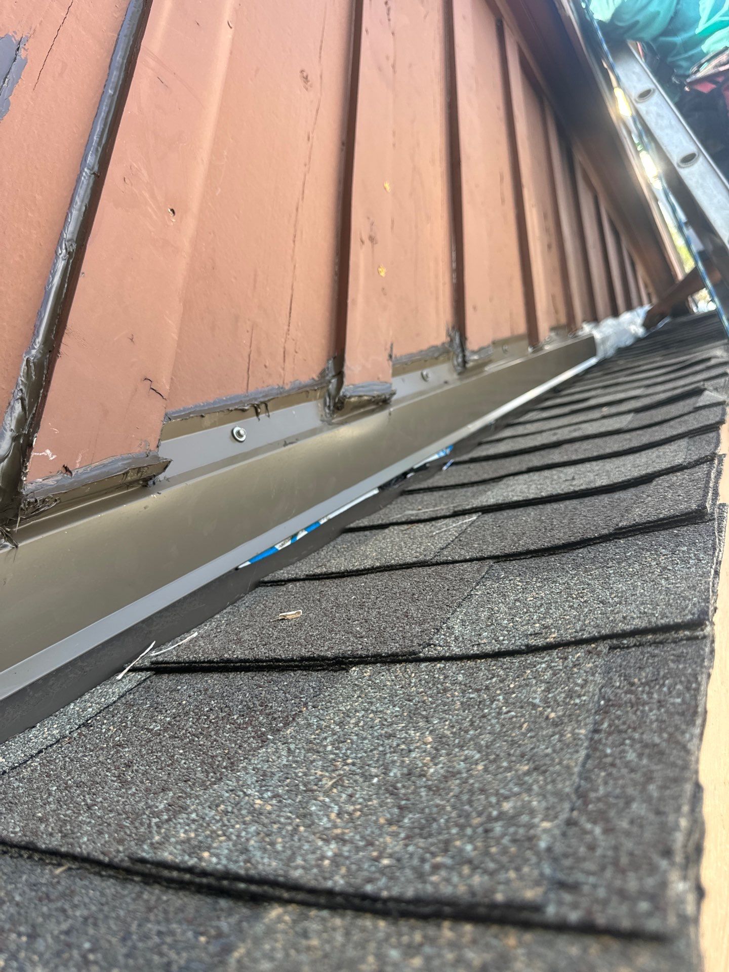 Counter Flashing Install by Associates Roofing Unlimited 