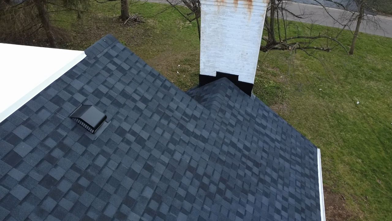 A gorgeous new roof to start on rebuilding the life in this home.  by Level Up Roofing and Restoration Services LLC