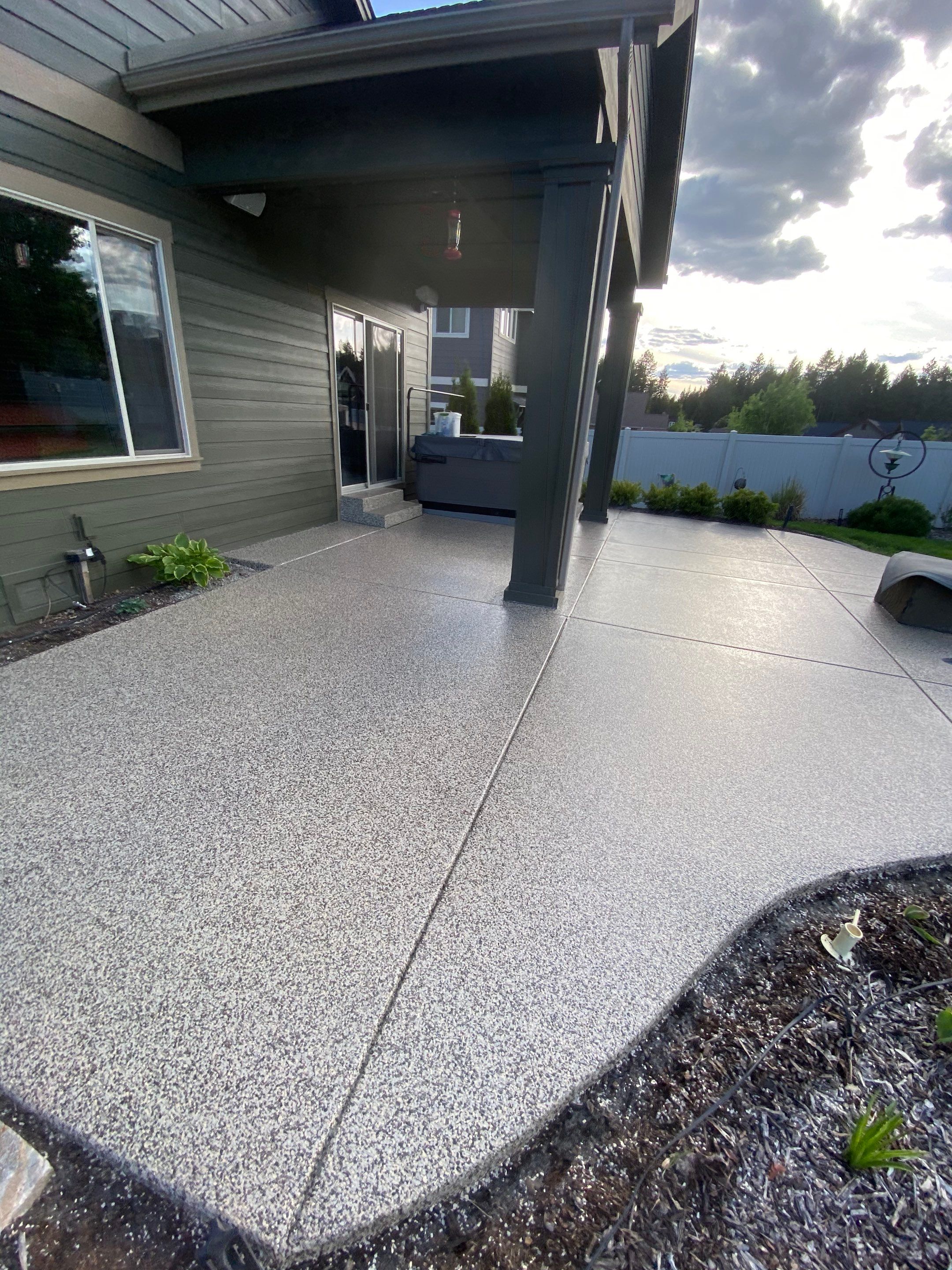 Patio and Walkway using Cordwood Colorway by Croc Coatings, LLC